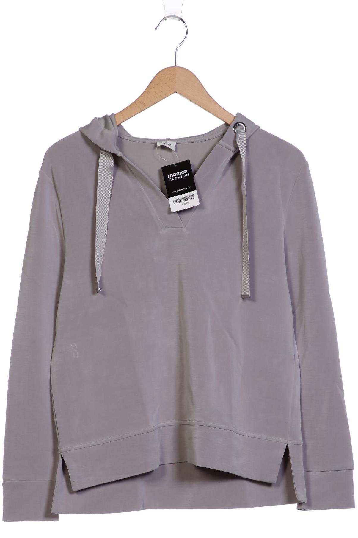 

s.Oliver Damen Kapuzenpullover, grau, Gr. 34