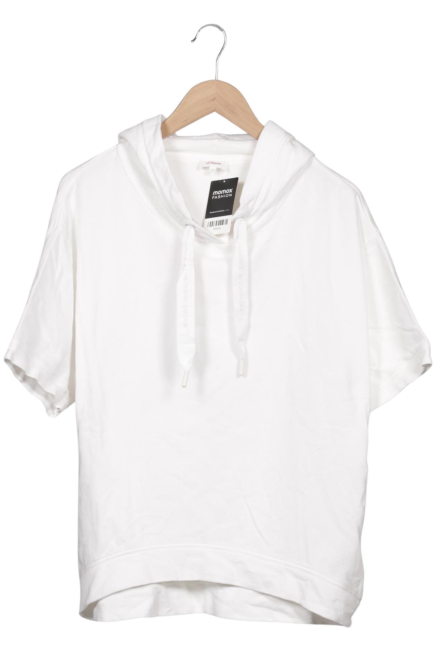 

s.Oliver Damen Kapuzenpullover, weiß, Gr. 42