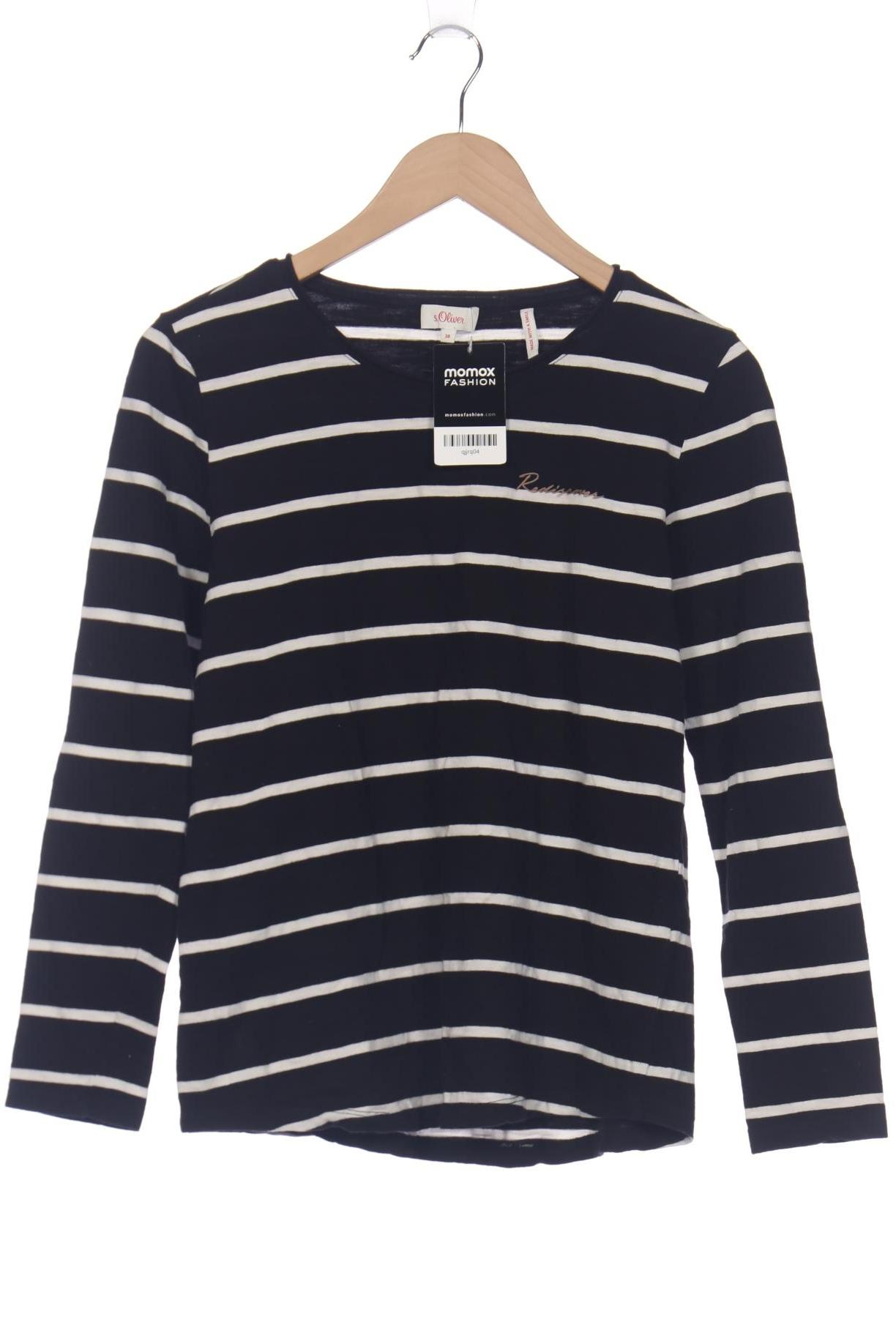 

s.Oliver Damen Langarmshirt, schwarz, Gr. 38