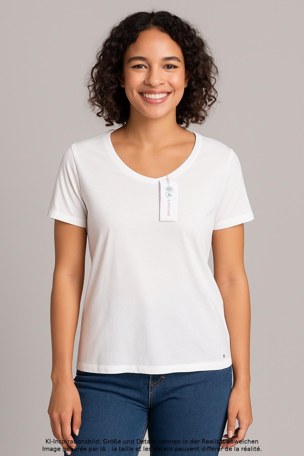 

s.Oliver Damen T-Shirt, weiß, Gr. 42