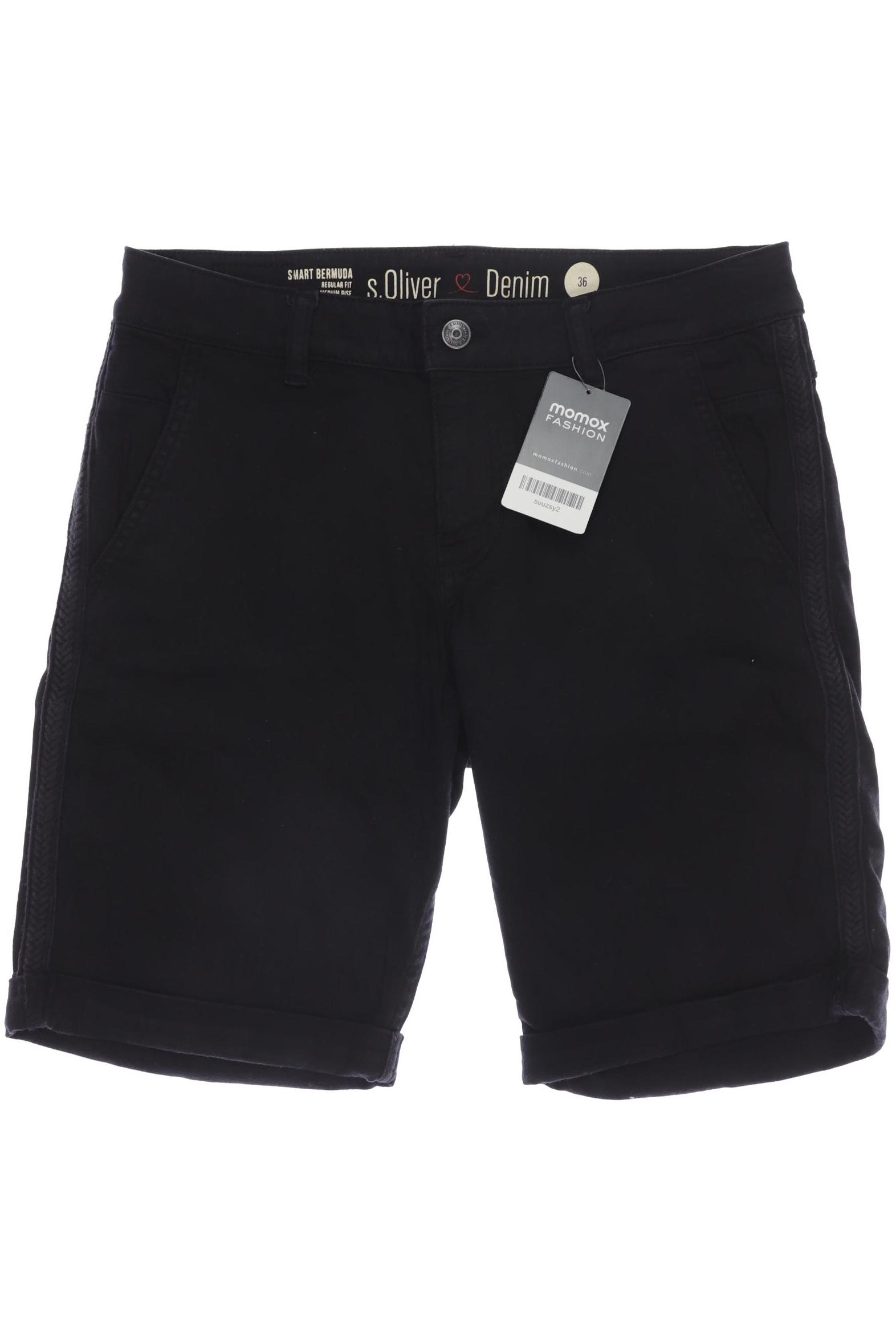 

s.Oliver Damen Shorts, schwarz, Gr. 36