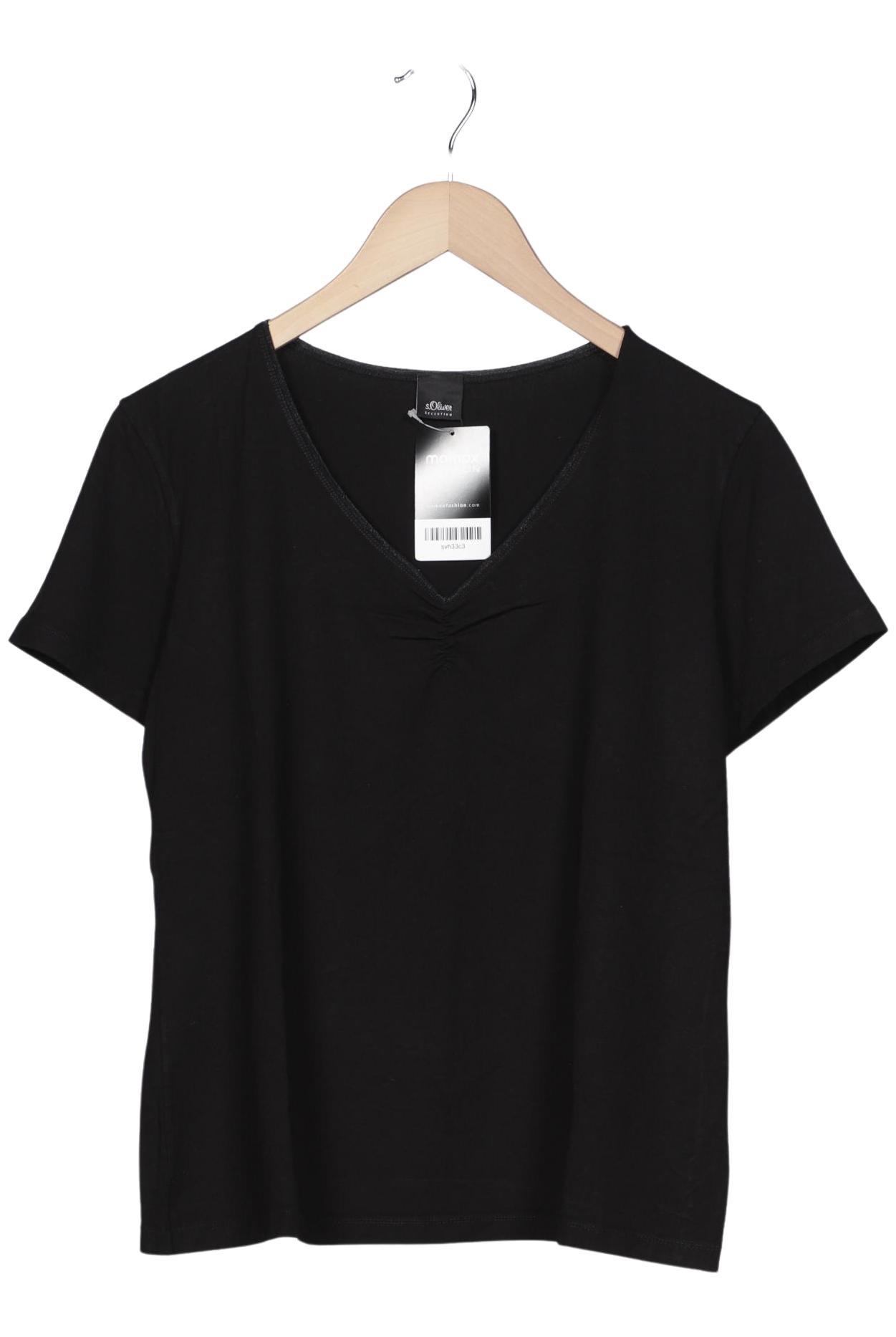 

s.Oliver Damen T-Shirt, schwarz, Gr. 46