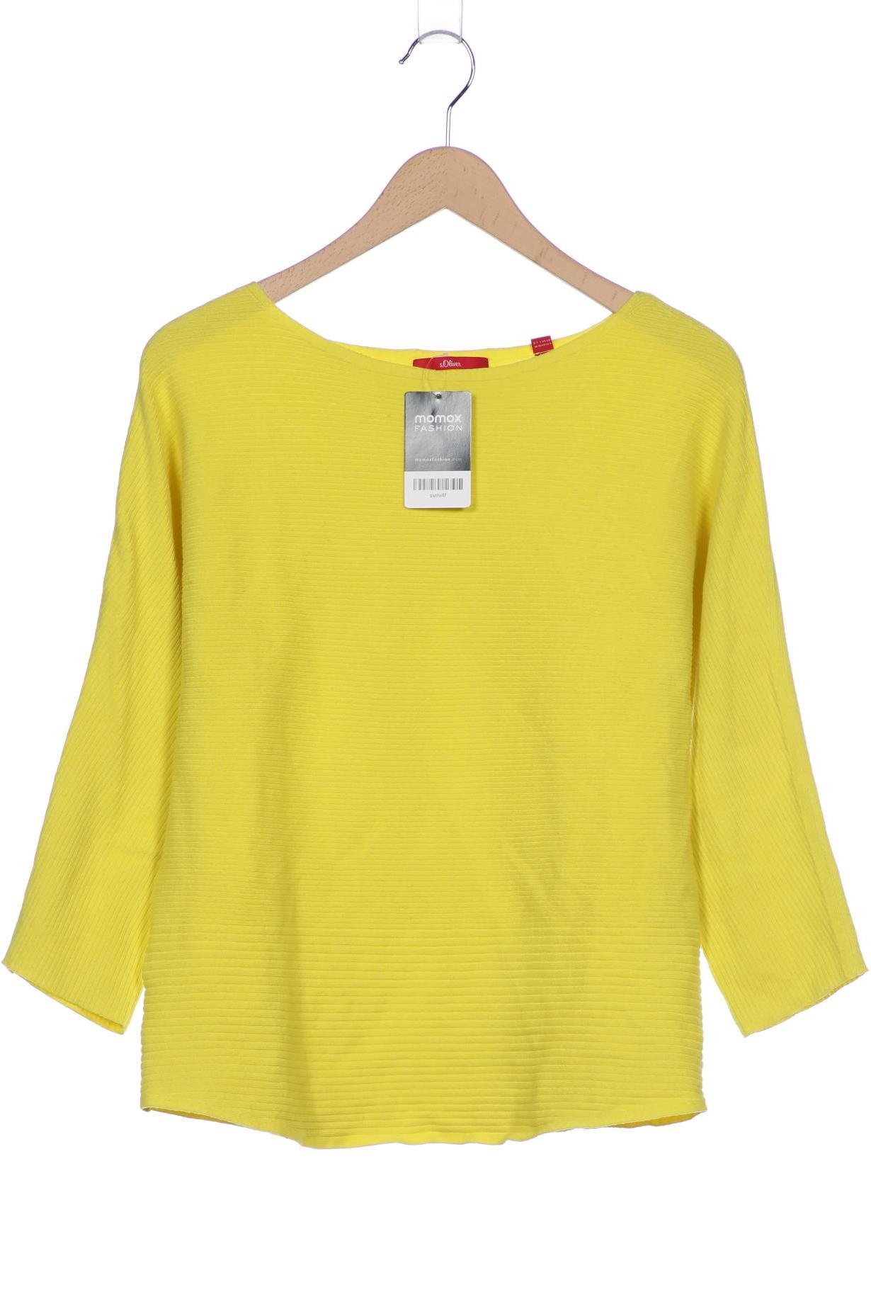 

s.Oliver Damen Pullover, gelb, Gr. 38