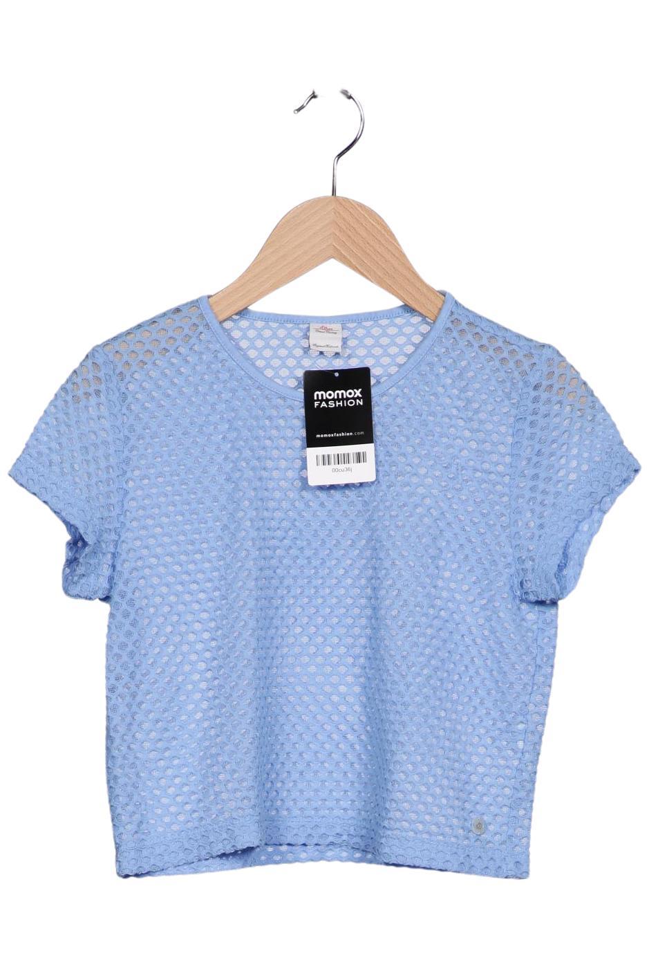 

s.Oliver Damen T-Shirt, blau, Gr. uni