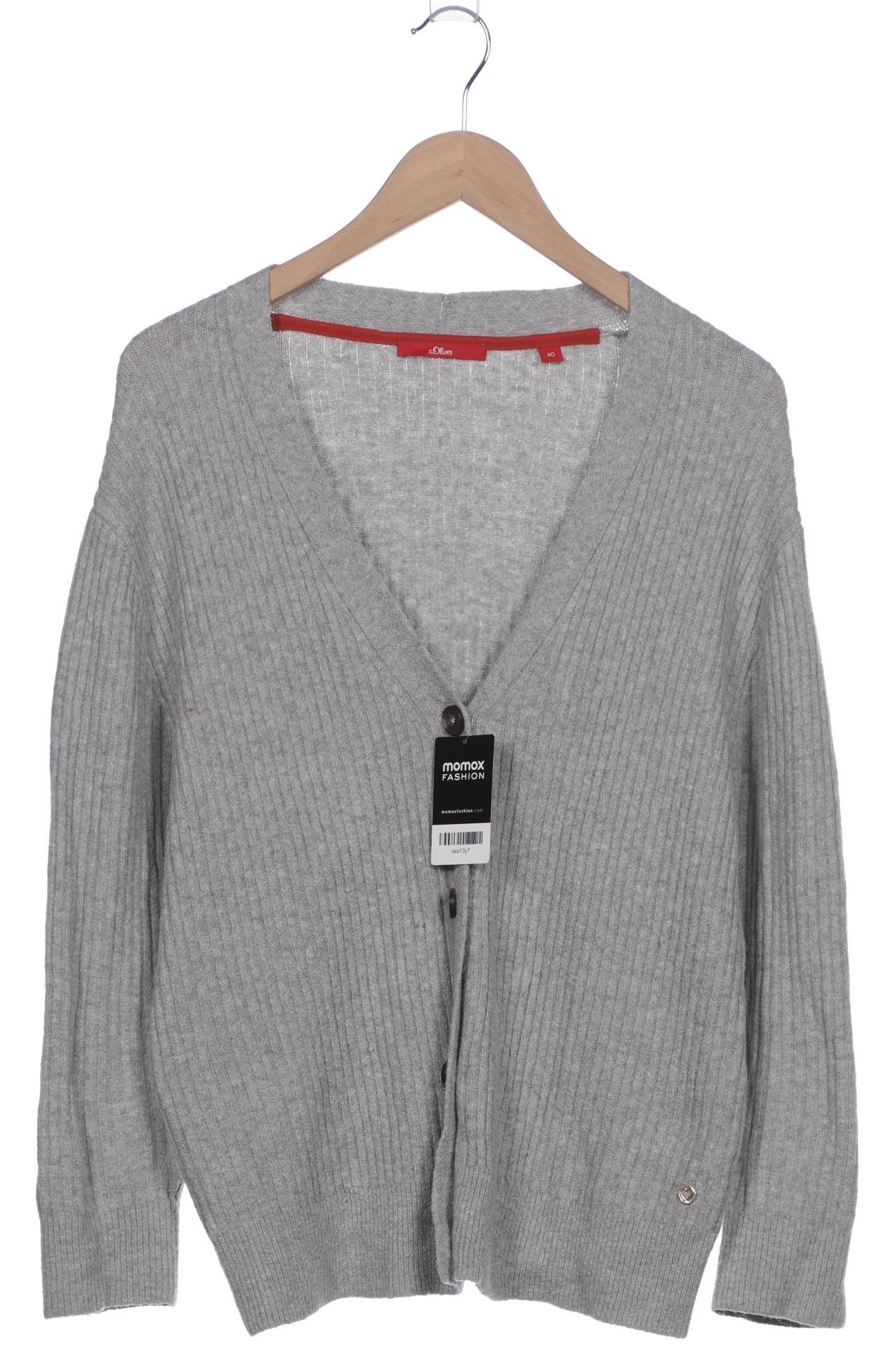 

s.Oliver Damen Strickjacke, grau, Gr. 40