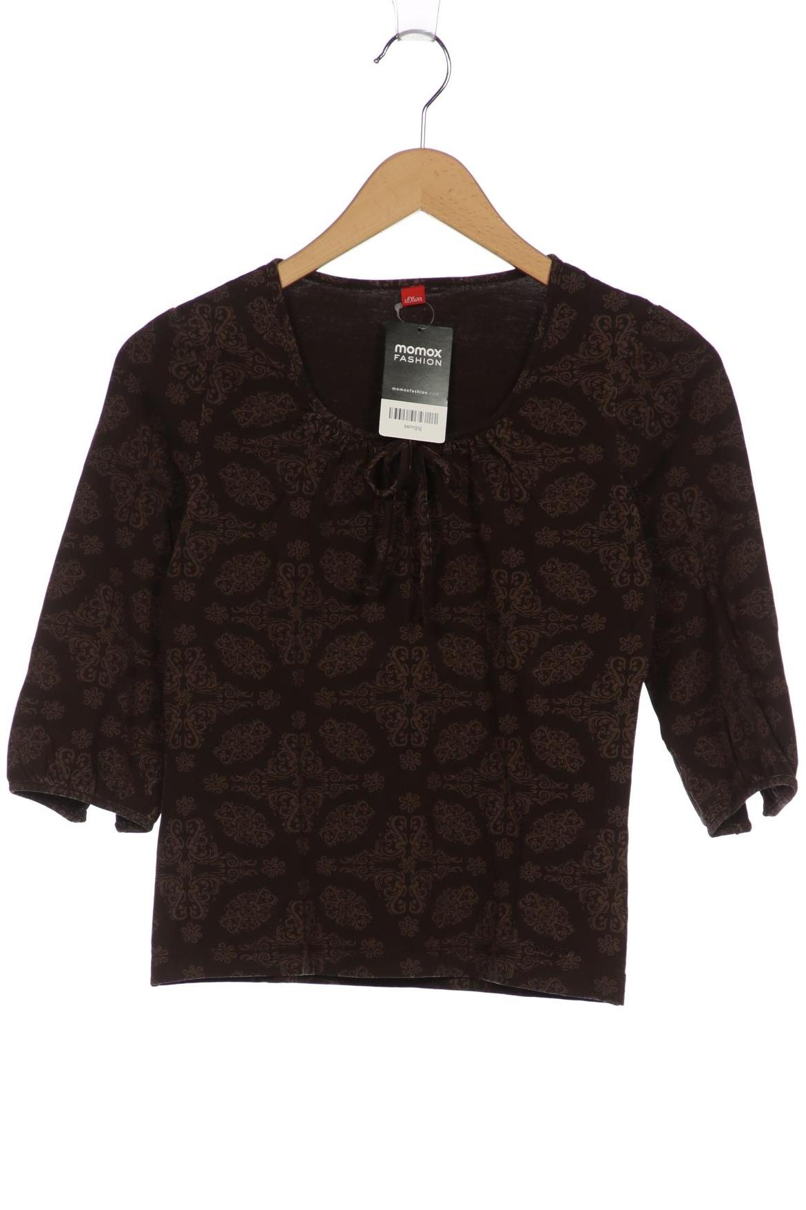 

s.Oliver Damen Langarmshirt, braun, Gr. 36