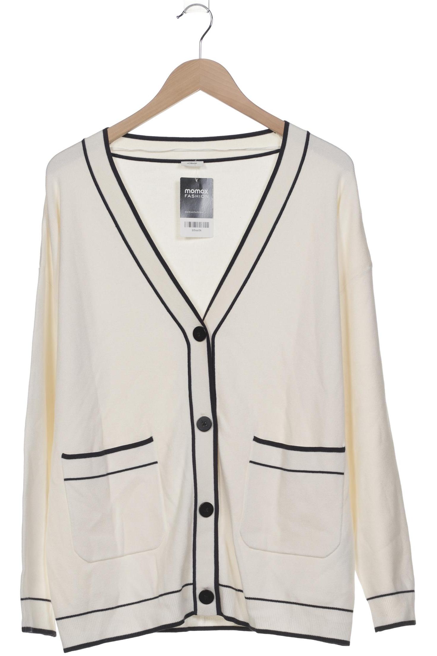 

s.Oliver Damen Strickjacke, cremeweiß, Gr. 48
