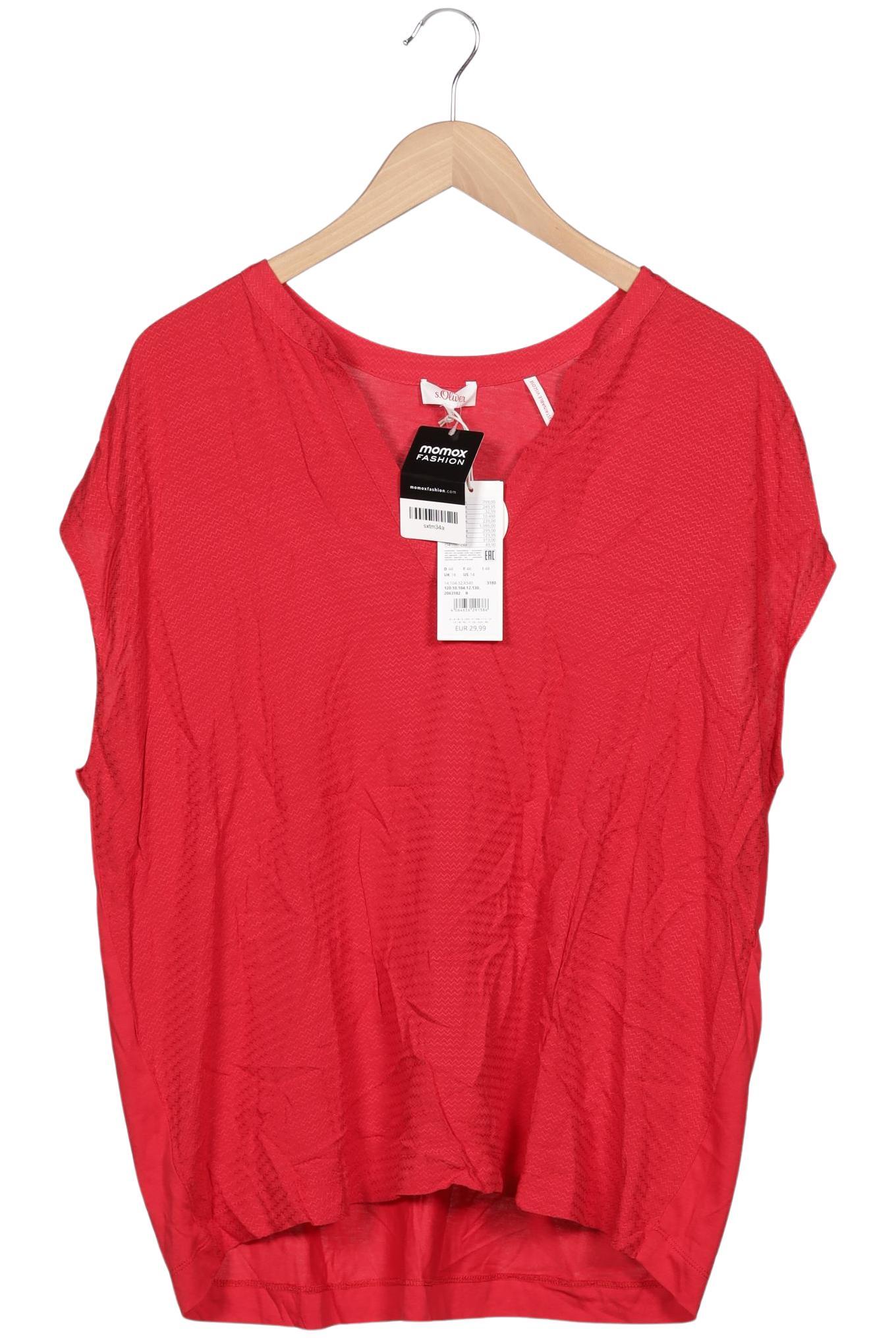 

s.Oliver Damen T-Shirt, rot, Gr. 44