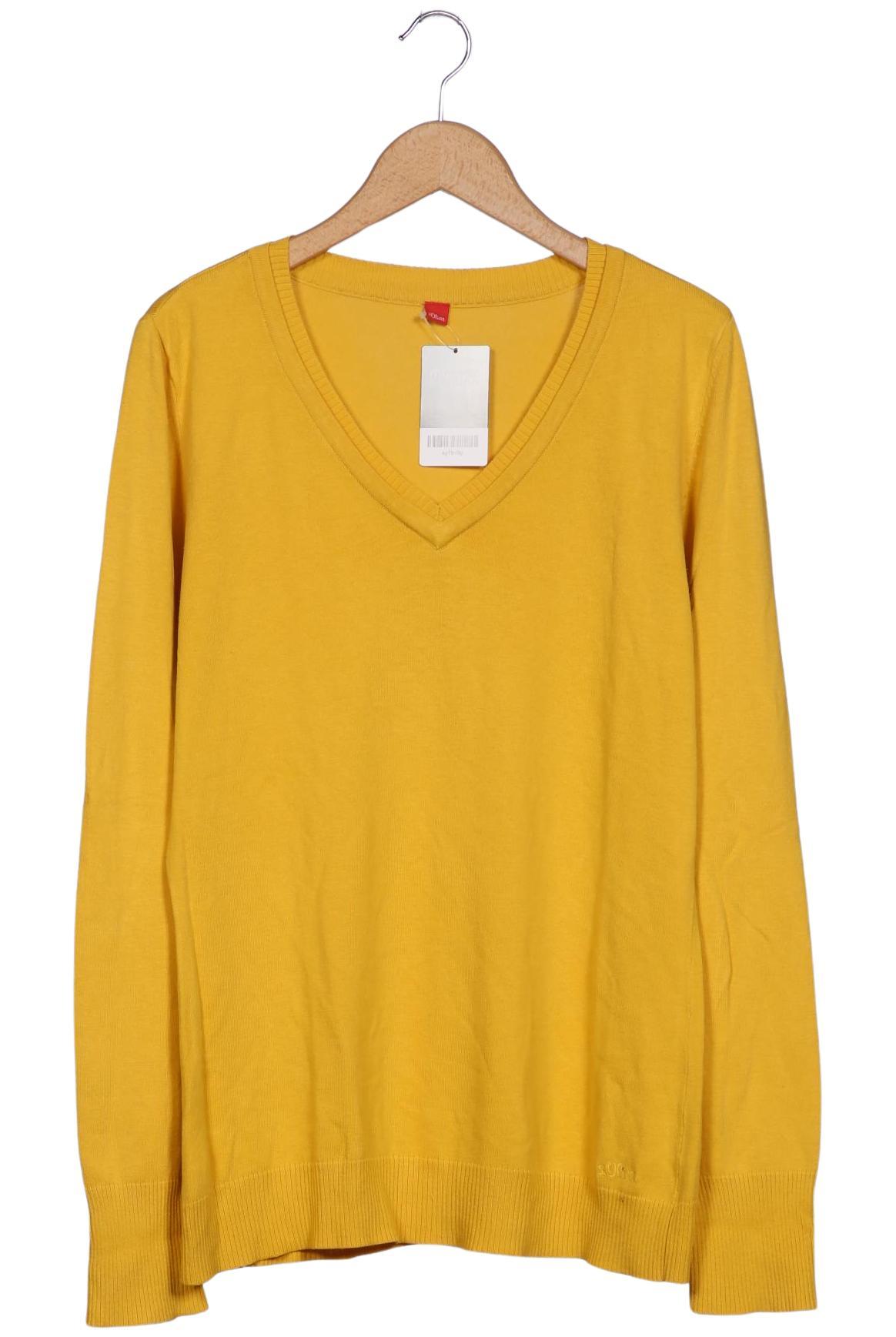 

s.Oliver Damen Pullover, gelb, Gr. 42