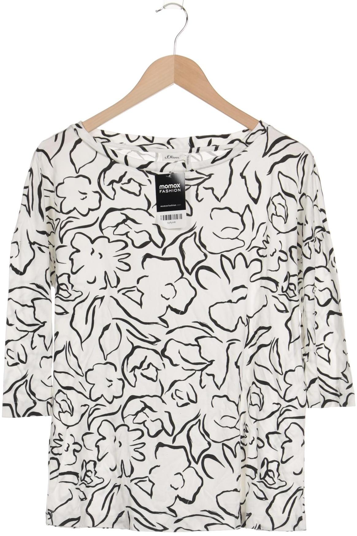 

s.Oliver Damen Langarmshirt, weiß, Gr. 40