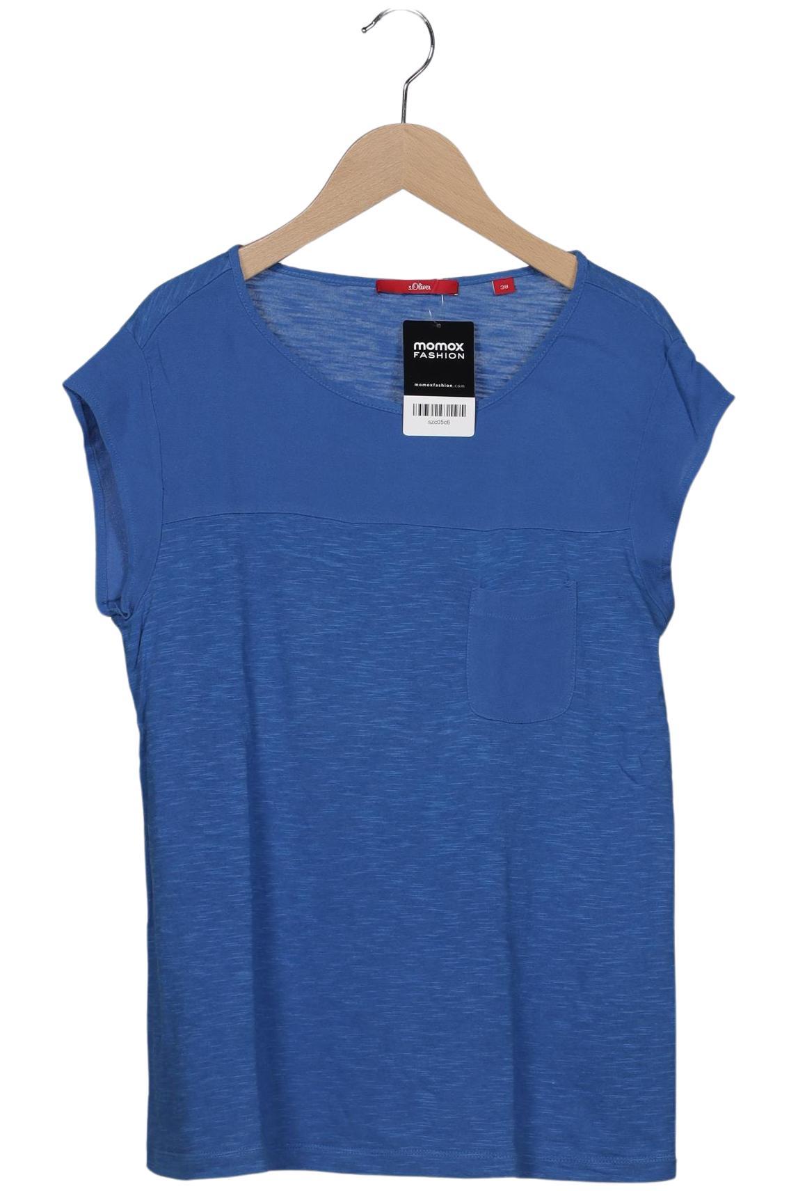 

s.Oliver Damen T-Shirt, blau, Gr. 38