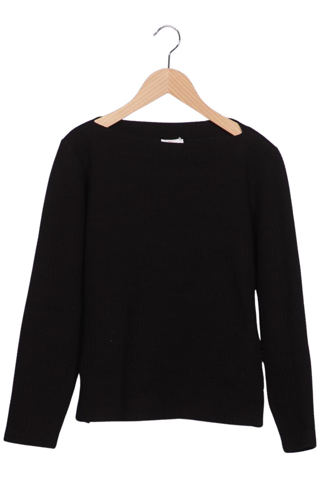 

s.Oliver Damen Langarmshirt, schwarz, Gr. 38