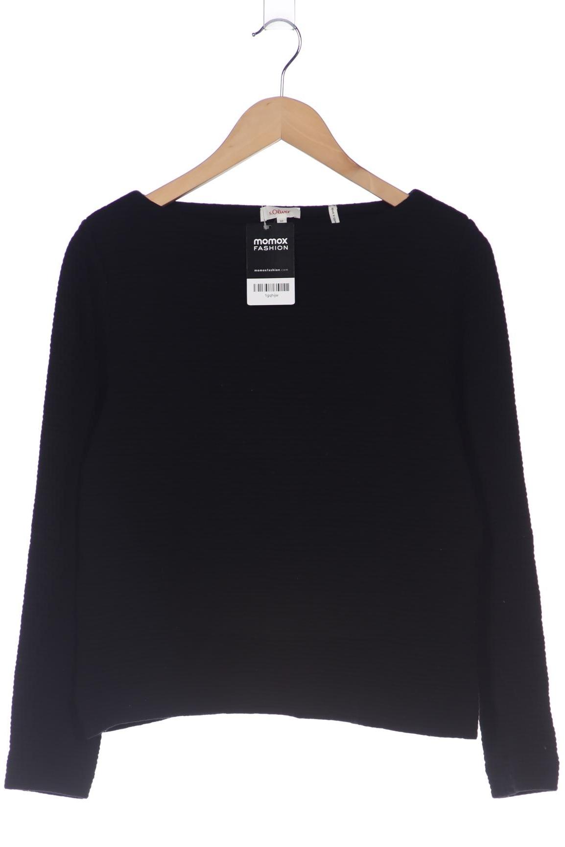 

s.Oliver Damen Sweatshirt, schwarz, Gr. 36