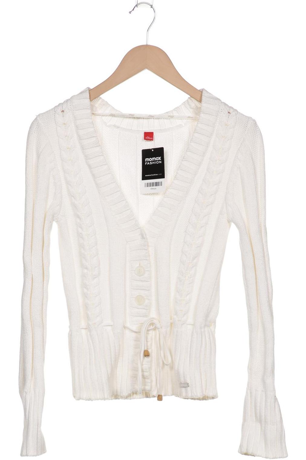 

s.Oliver Damen Strickjacke, weiß