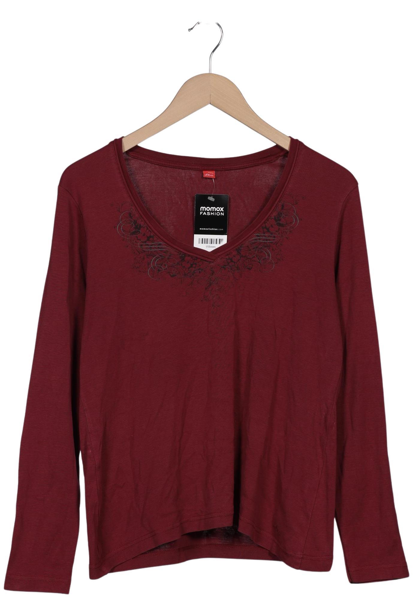 

s.Oliver Damen Langarmshirt, bordeaux, Gr. 44