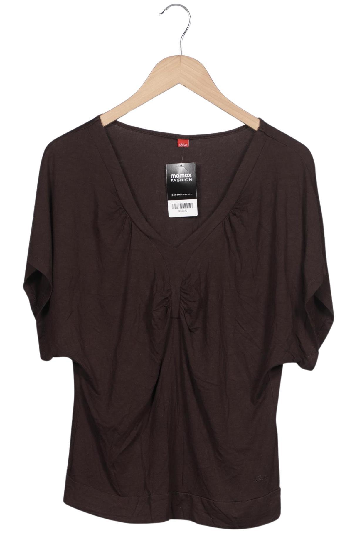 

s.Oliver Damen T-Shirt, braun, Gr. 42