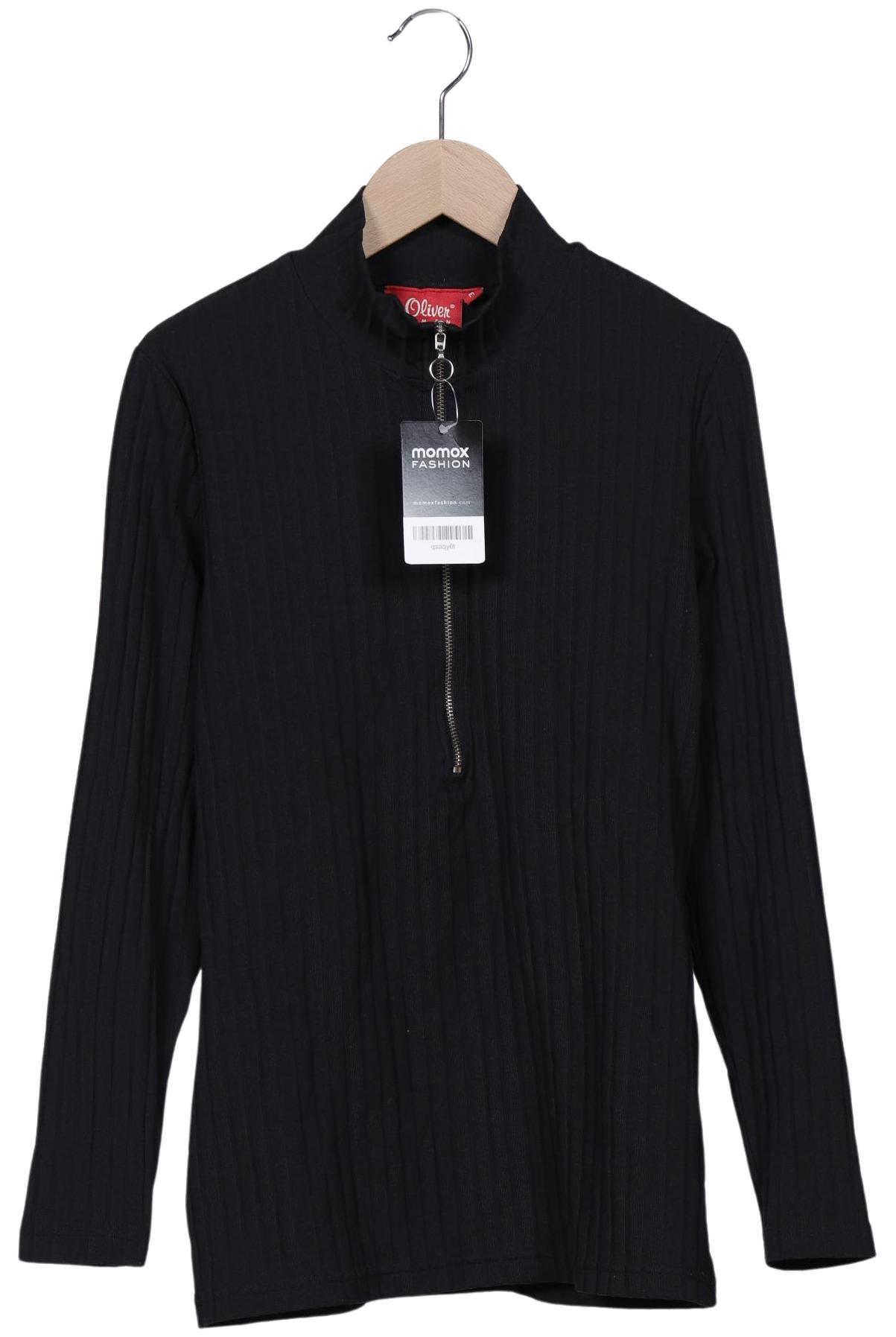 

s.Oliver Damen Langarmshirt, schwarz, Gr. 38