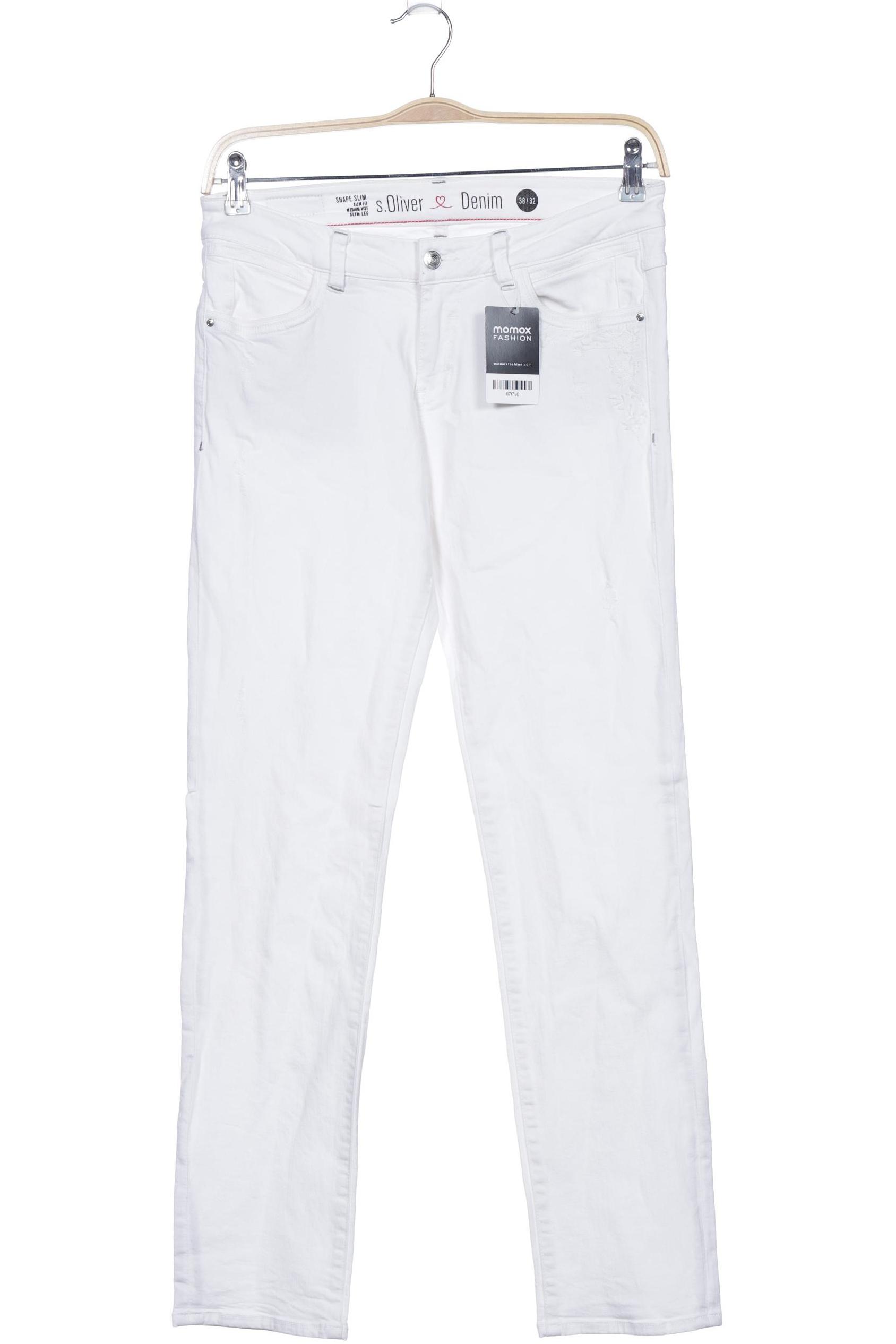 

s.Oliver Damen Jeans, weiß, Gr. 38