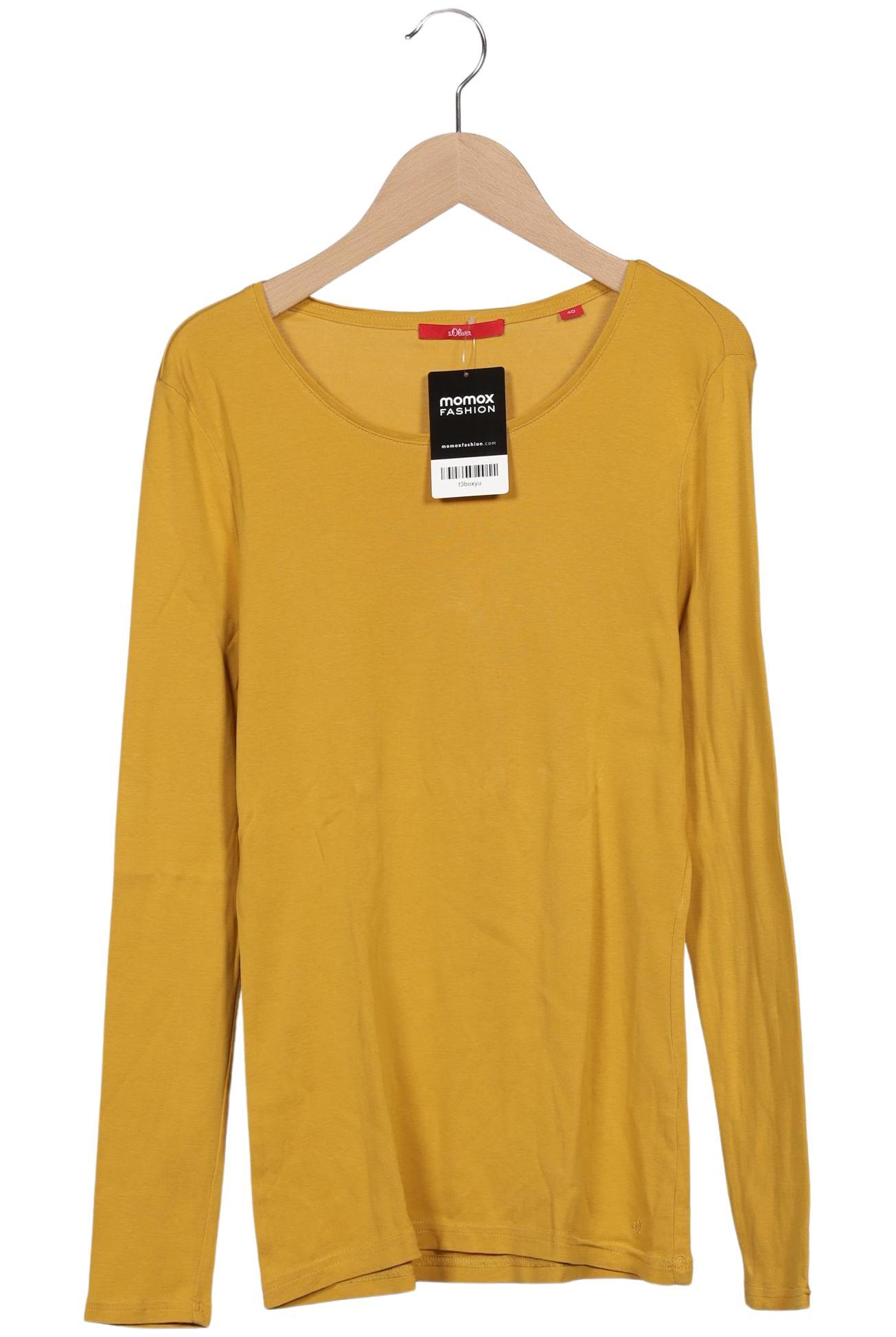 

s.Oliver Damen Langarmshirt, gelb, Gr. 40
