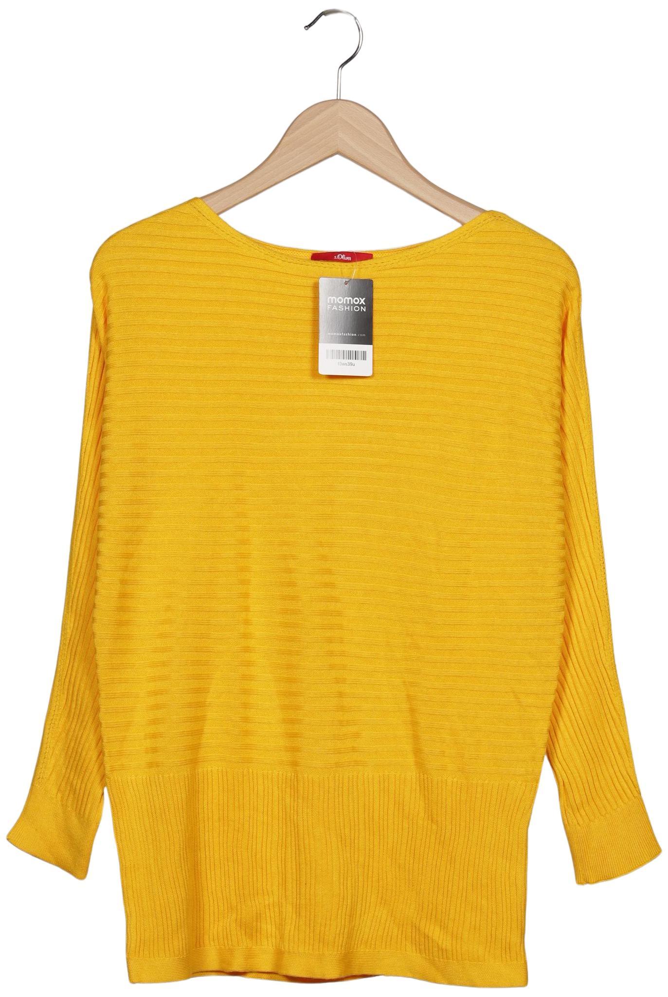 

s.Oliver Damen Pullover, gelb, Gr. 36