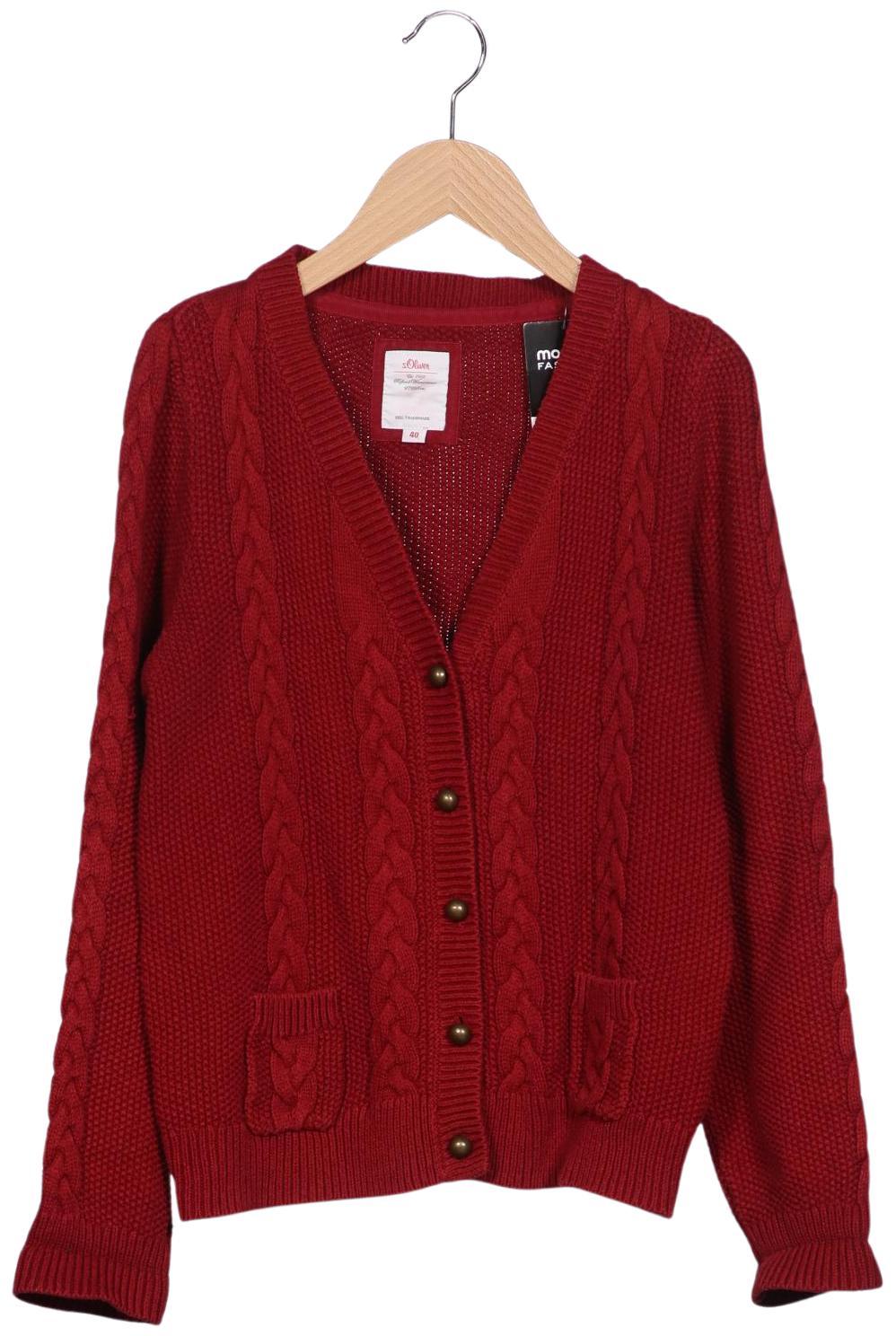 

s.Oliver Damen Strickjacke, rot, Gr. 40