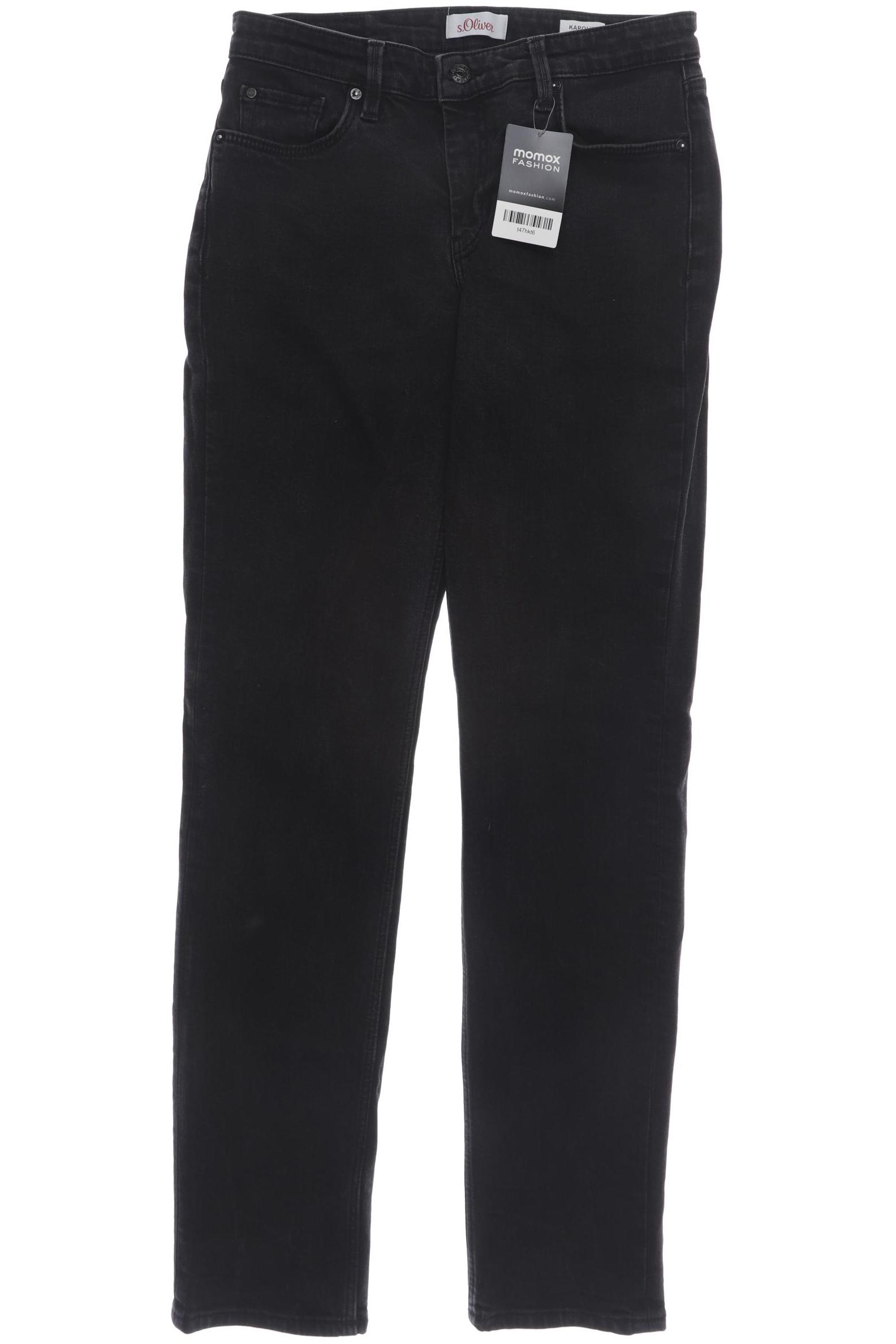 

s.Oliver Damen Jeans, schwarz