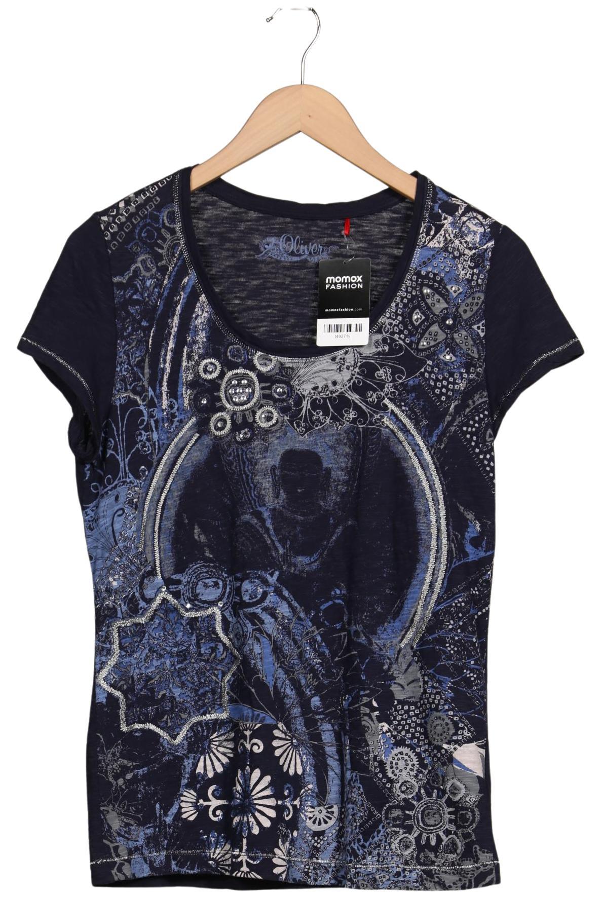 

s.Oliver Damen T-Shirt, marineblau, Gr. 40