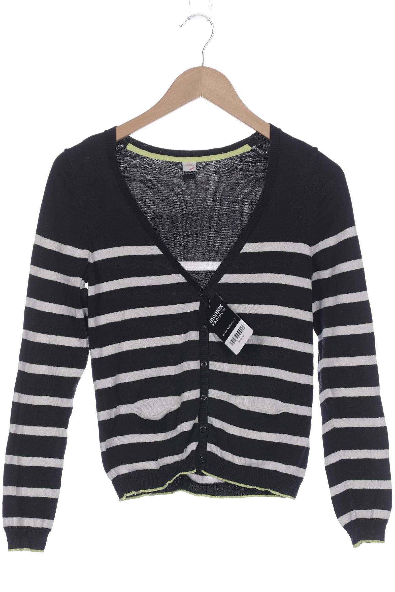 

s.Oliver Damen Strickjacke, schwarz, Gr. 34