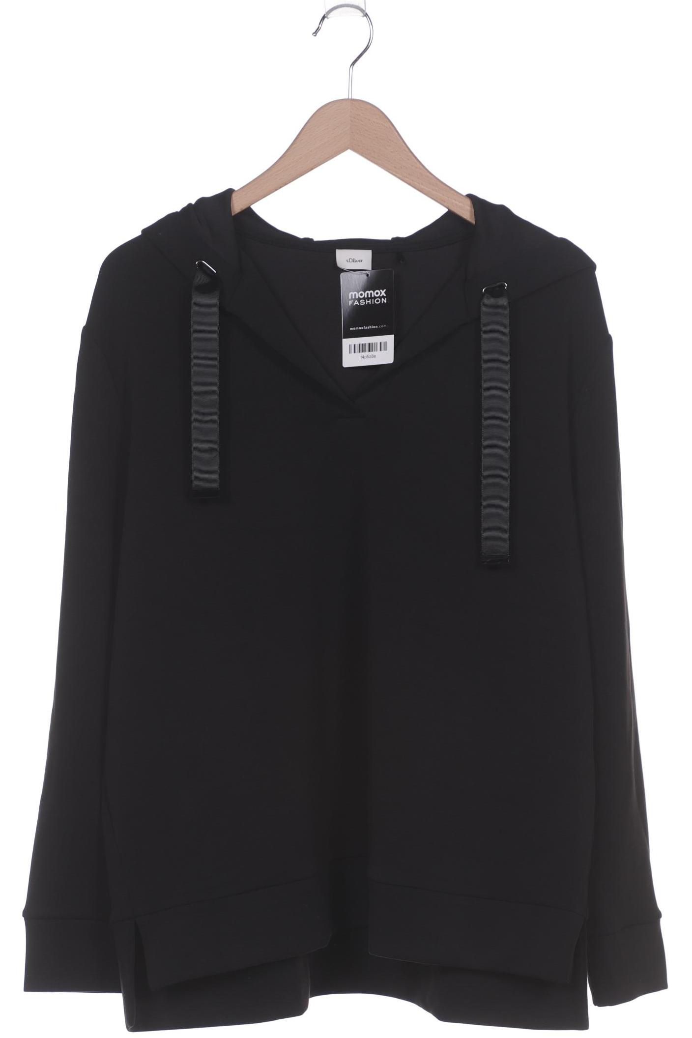 

s.Oliver Damen Kapuzenpullover, schwarz, Gr. 44