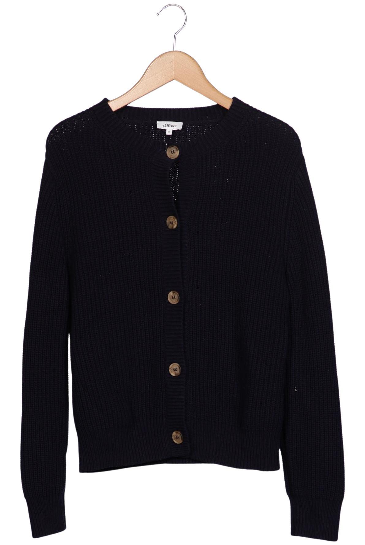 

s.Oliver Damen Strickjacke, marineblau, Gr. 38