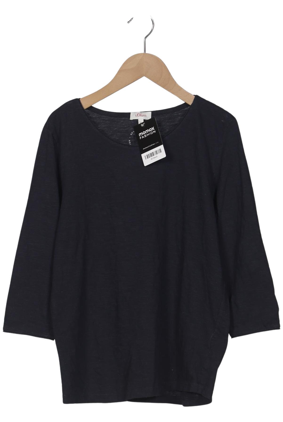 

s.Oliver Damen Langarmshirt, marineblau, Gr. 36