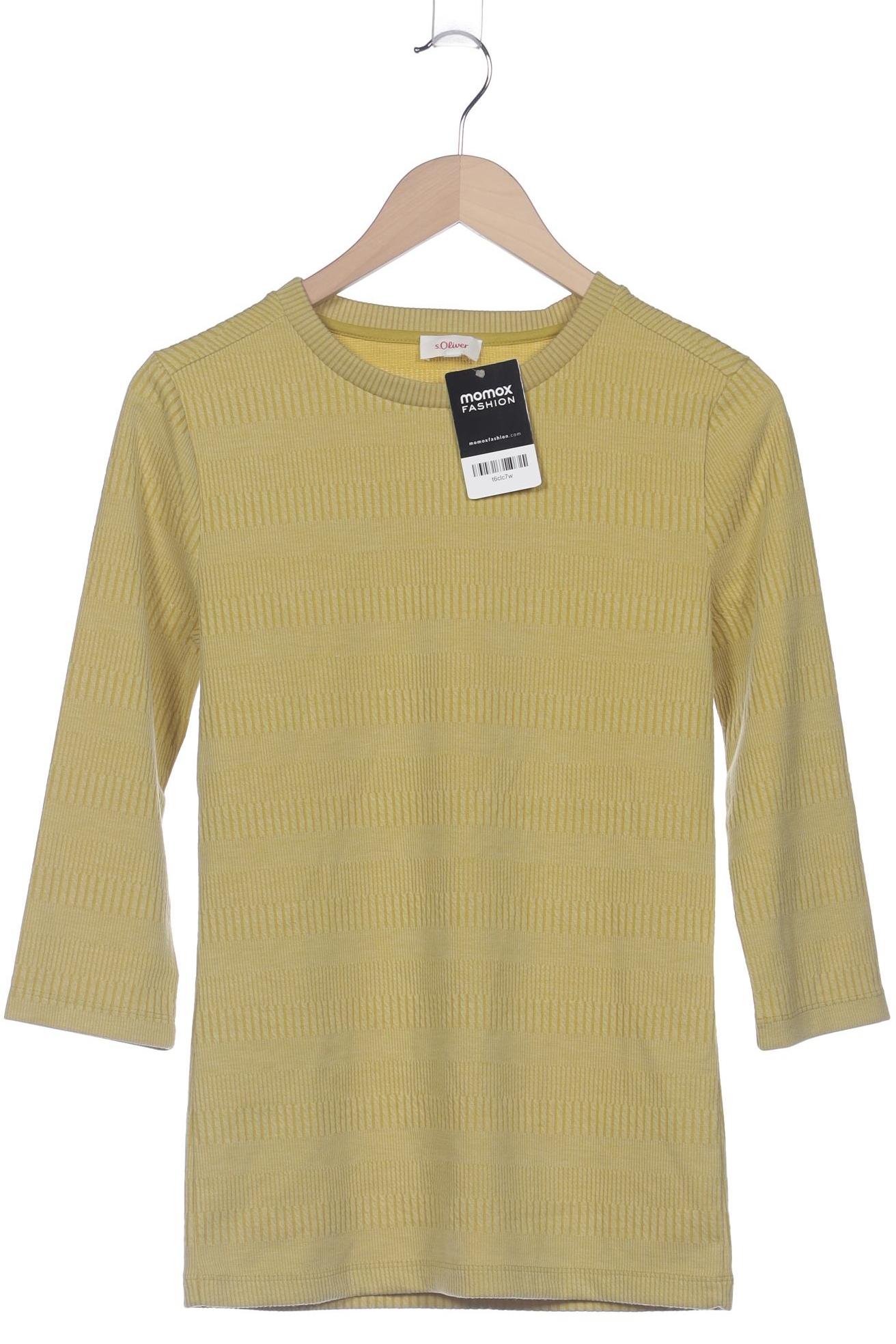 

s.Oliver Damen Langarmshirt, gelb, Gr. 38