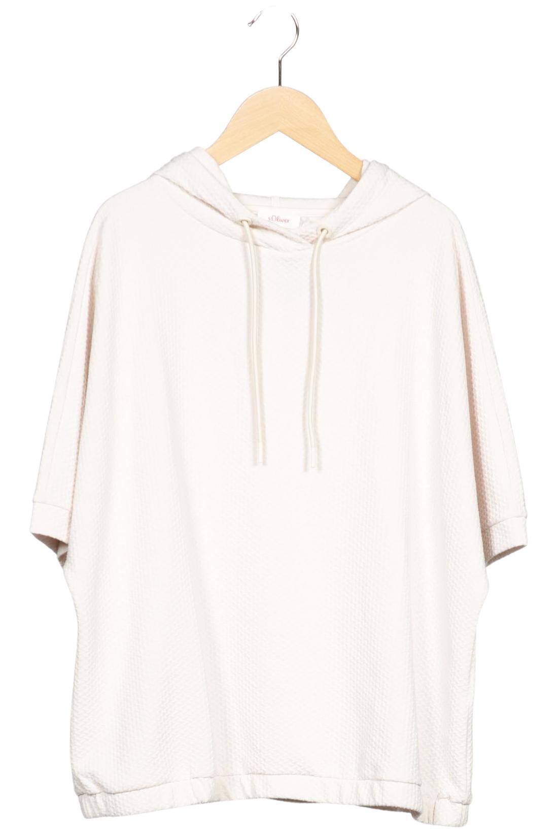 

s.Oliver Damen Kapuzenpullover, cremeweiß, Gr. 42
