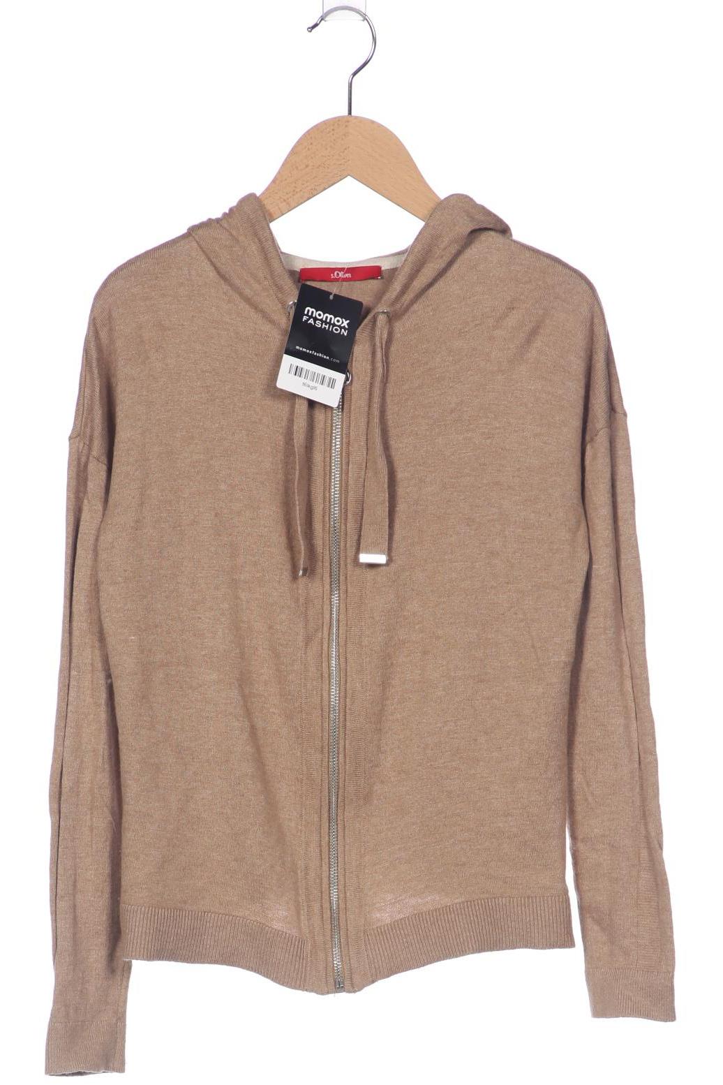 

s.Oliver Damen Strickjacke, beige, Gr. 34