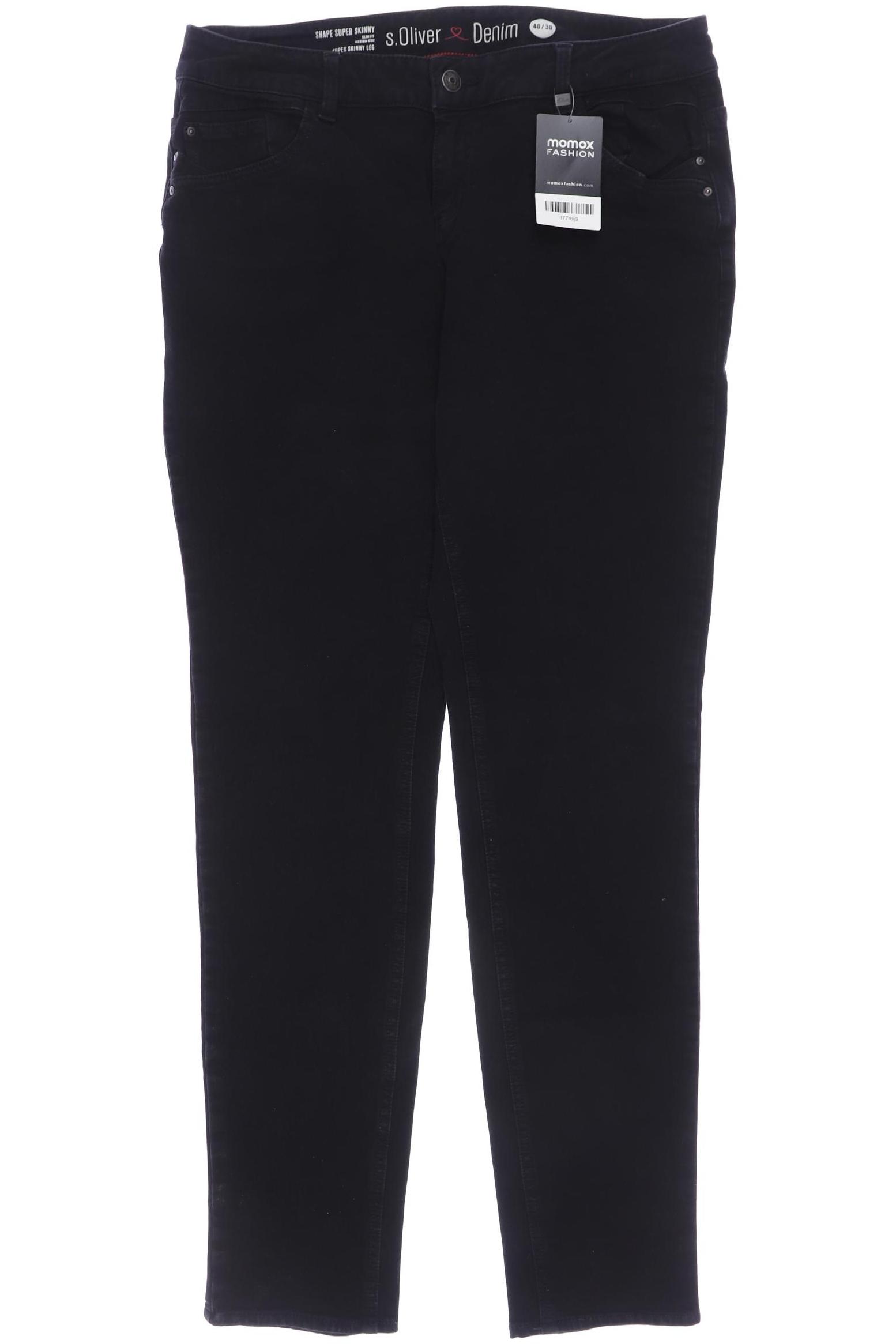 

s.Oliver Damen Jeans, schwarz