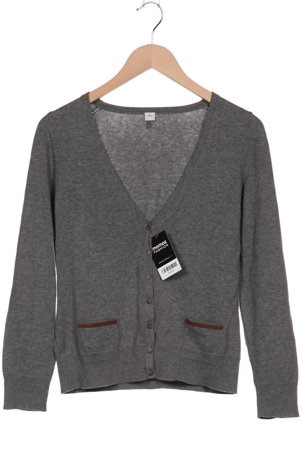 

s.Oliver Damen Strickjacke, grau, Gr. 36