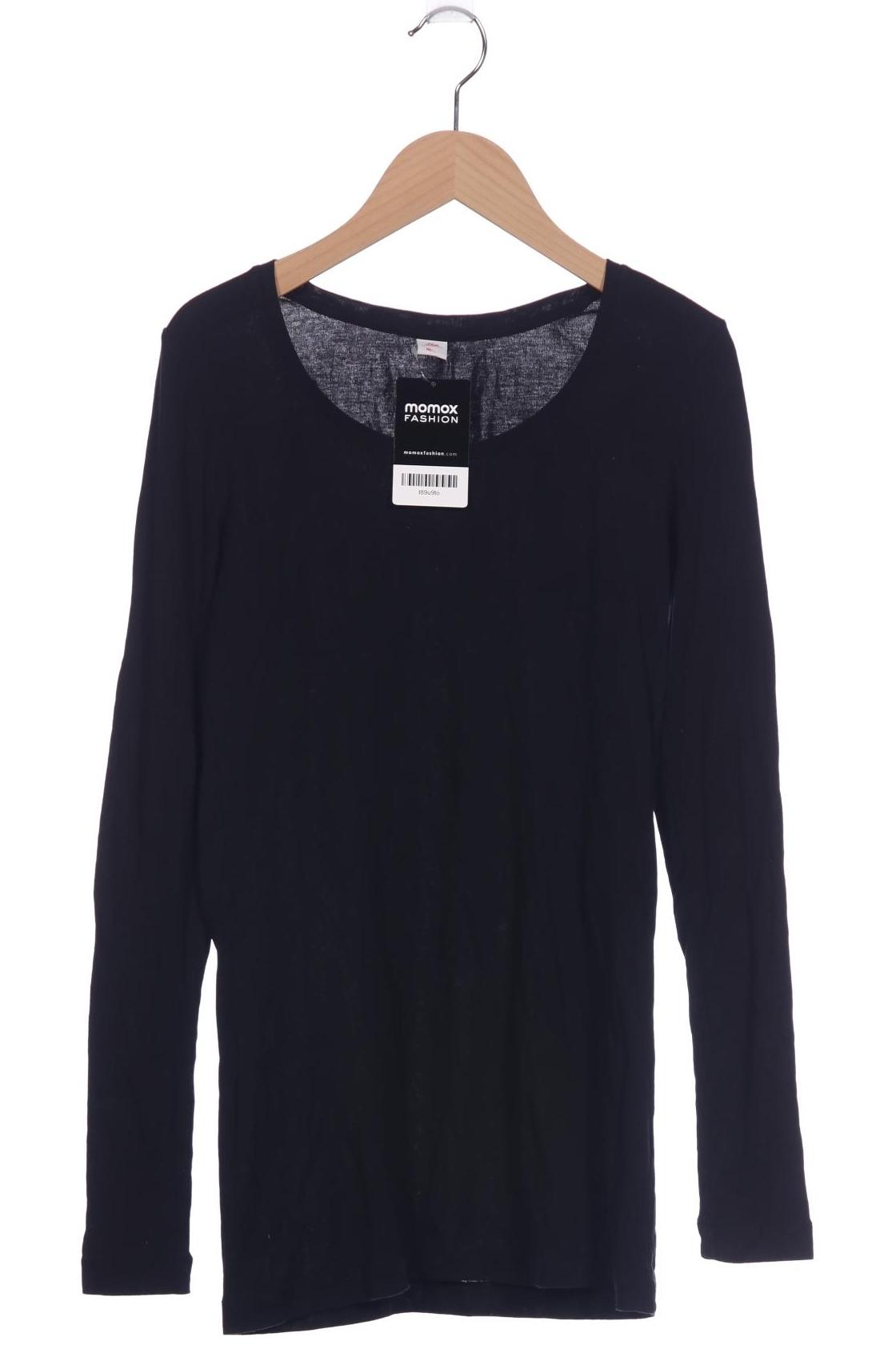 

s.Oliver Damen Langarmshirt, schwarz, Gr. 38