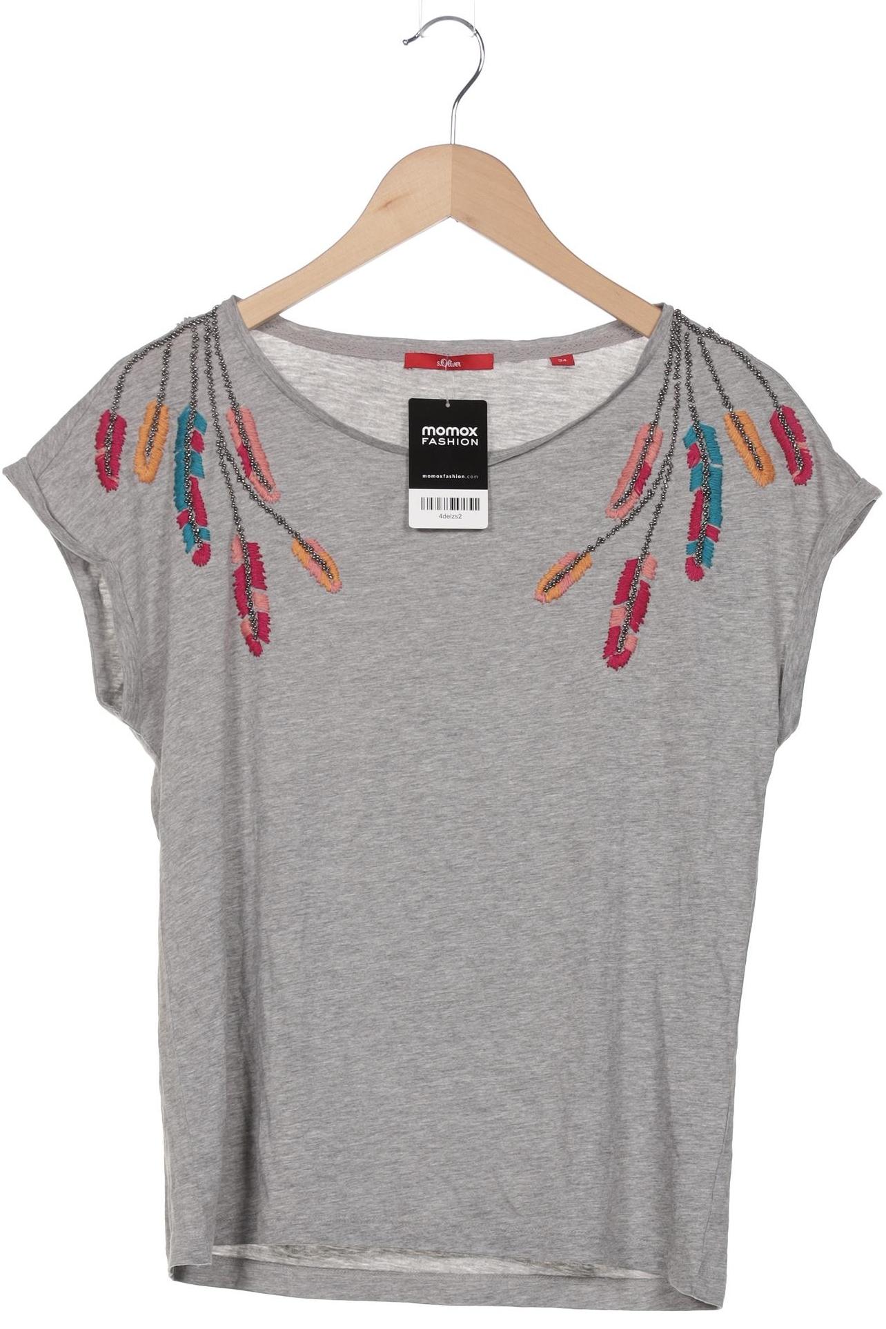 

s.Oliver Damen T-Shirt, grau, Gr. 34