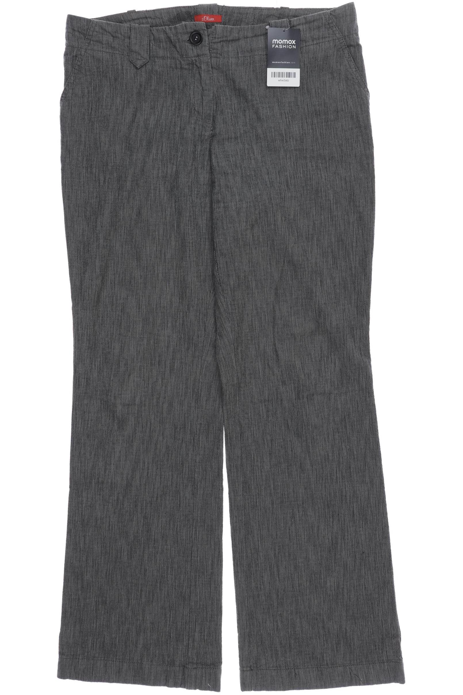 

s.Oliver Damen Stoffhose, grau, Gr. 0
