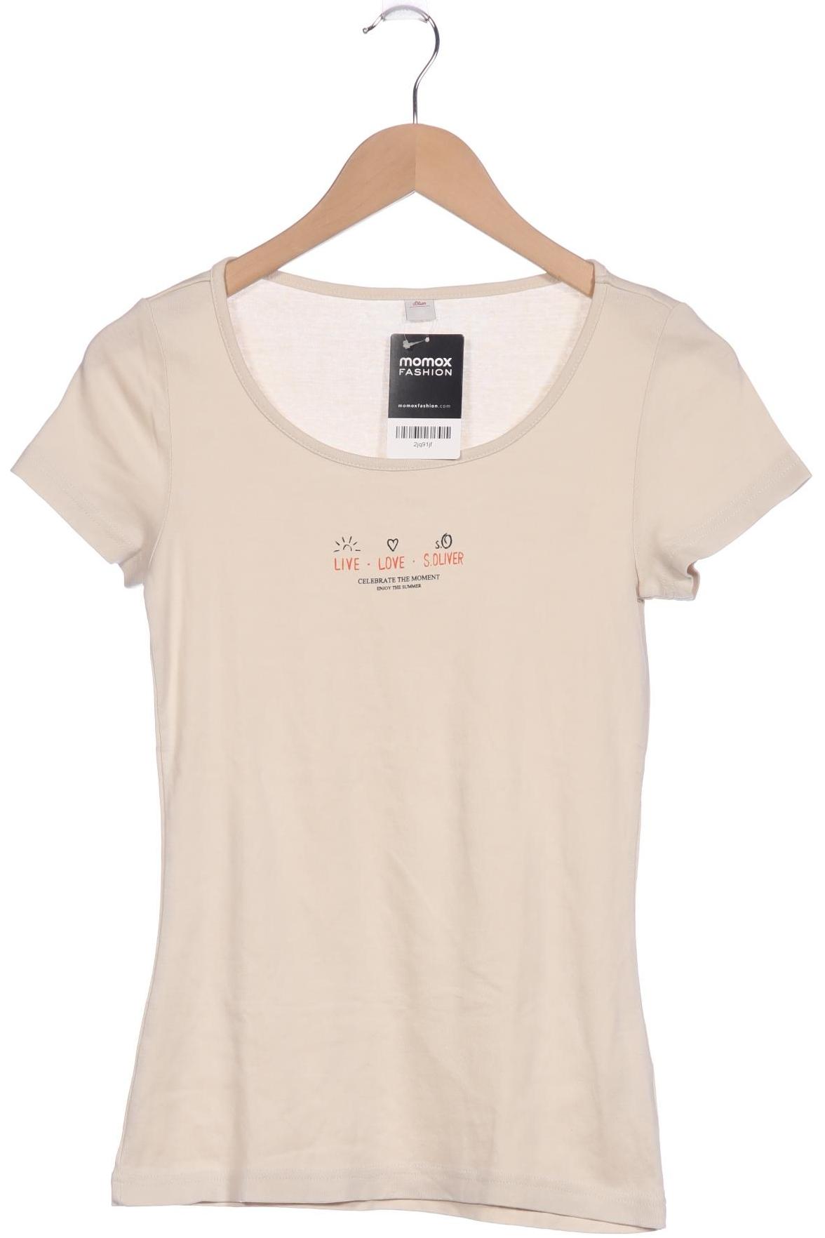 

s.Oliver Damen T-Shirt, beige, Gr. 36