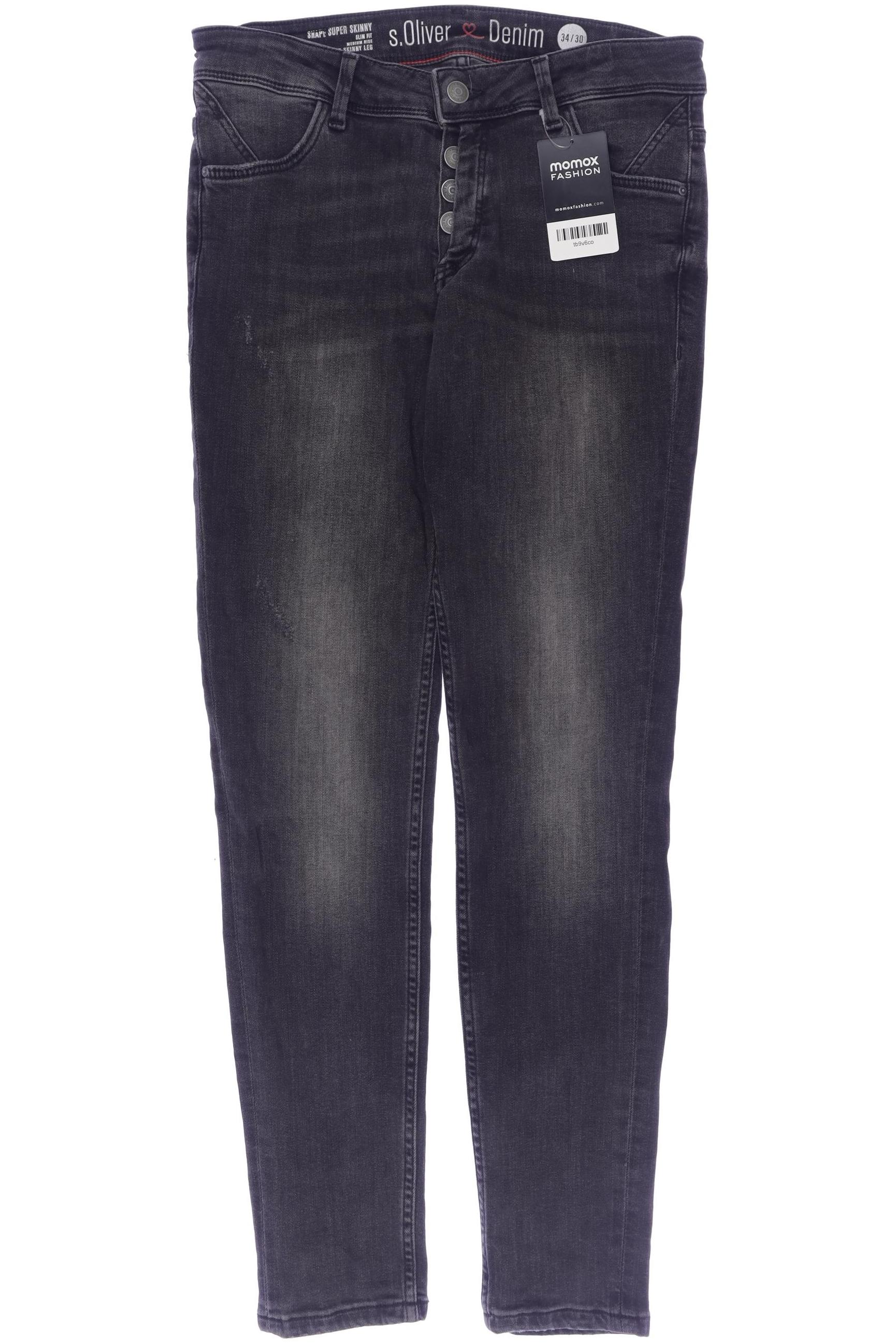

s.Oliver Damen Jeans, grau, Gr. 34
