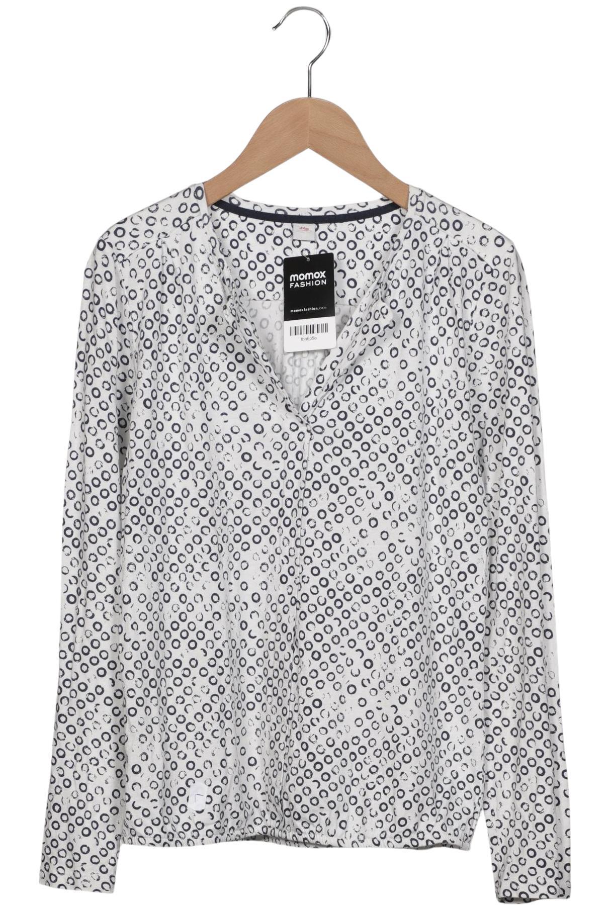 

s.Oliver Damen Langarmshirt, cremeweiß, Gr. 36