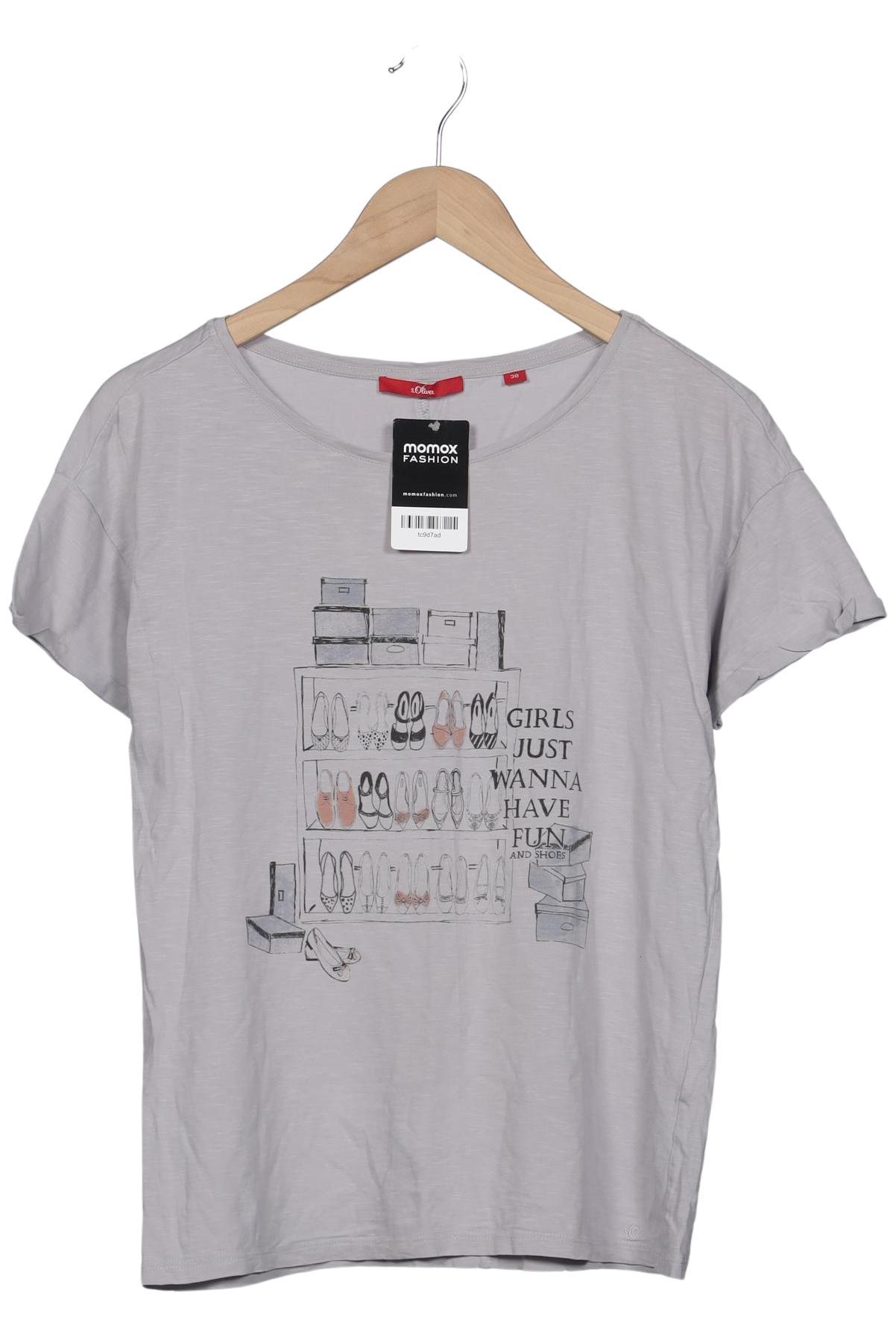 

s.Oliver Damen T-Shirt, grau, Gr. 38