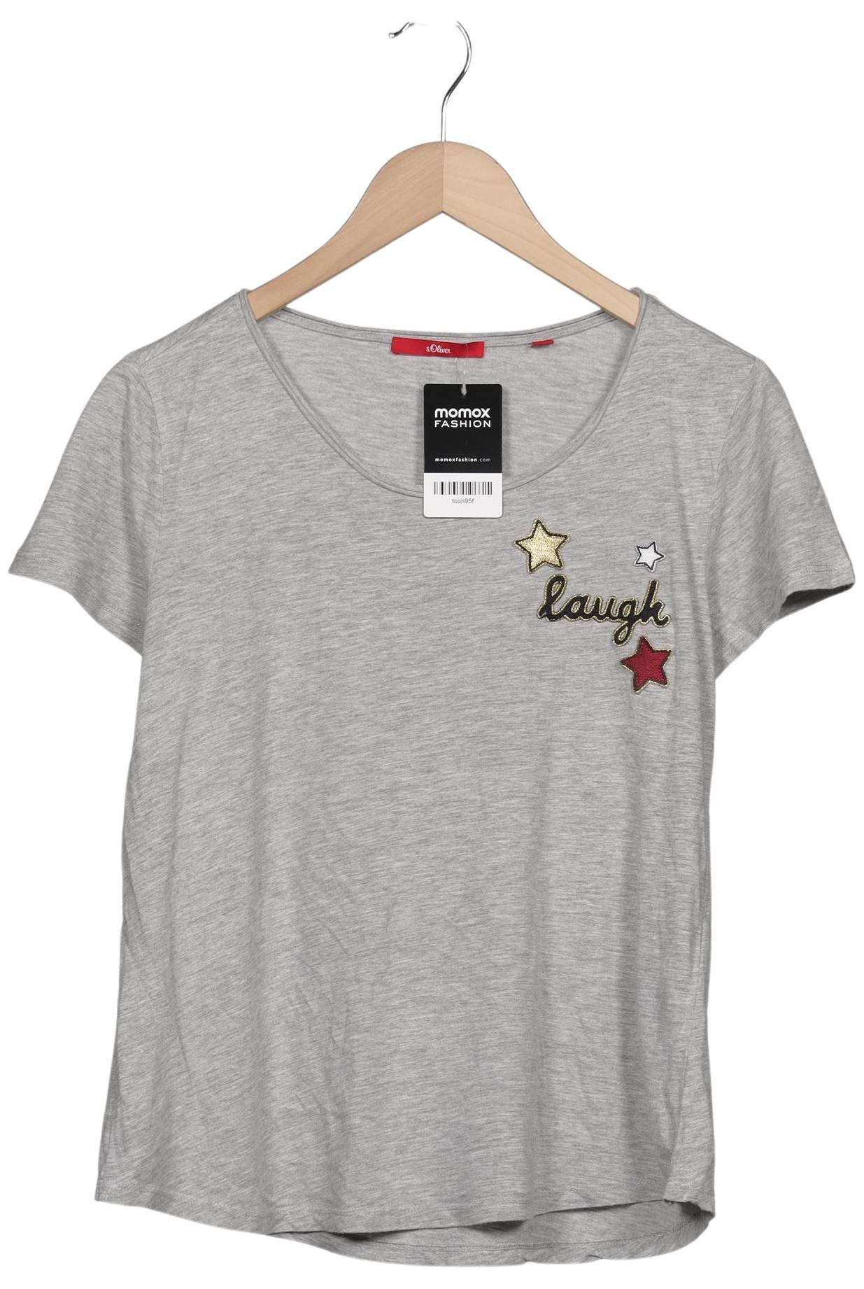 

s.Oliver Damen T-Shirt, grau, Gr. 38