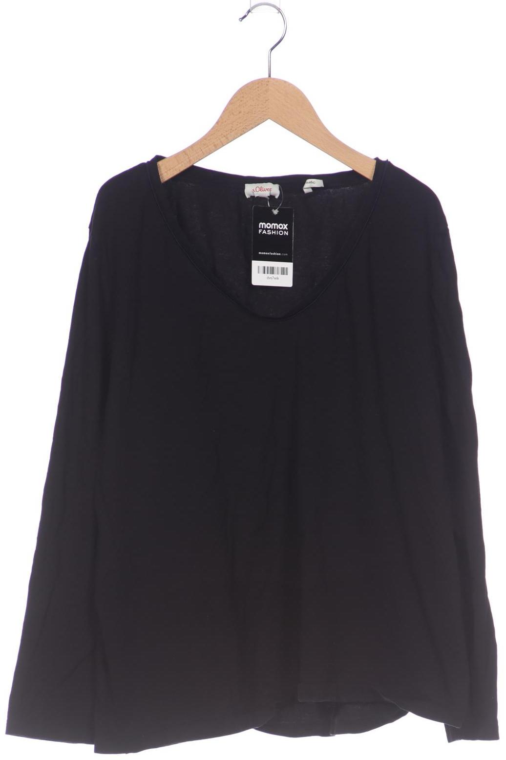 

s.Oliver Damen Langarmshirt, schwarz, Gr. 48
