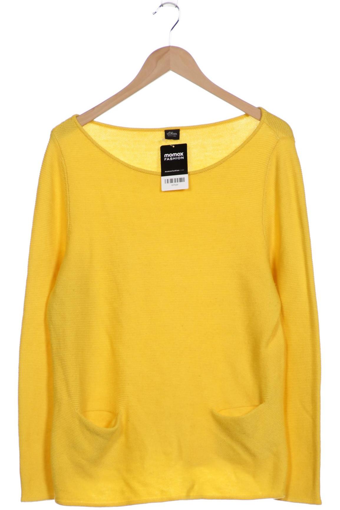 

s.Oliver Damen Pullover, gelb, Gr. 42