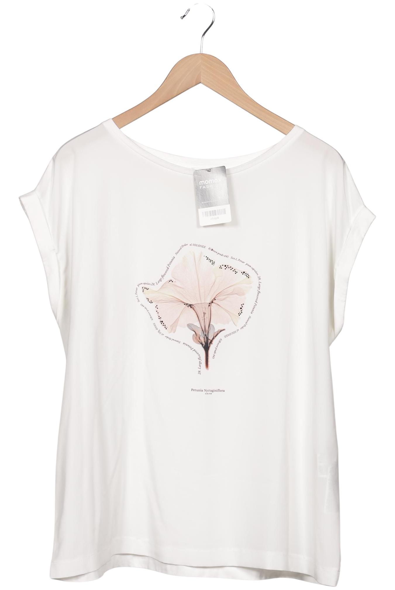 

s.Oliver Damen T-Shirt, weiß, Gr. 46