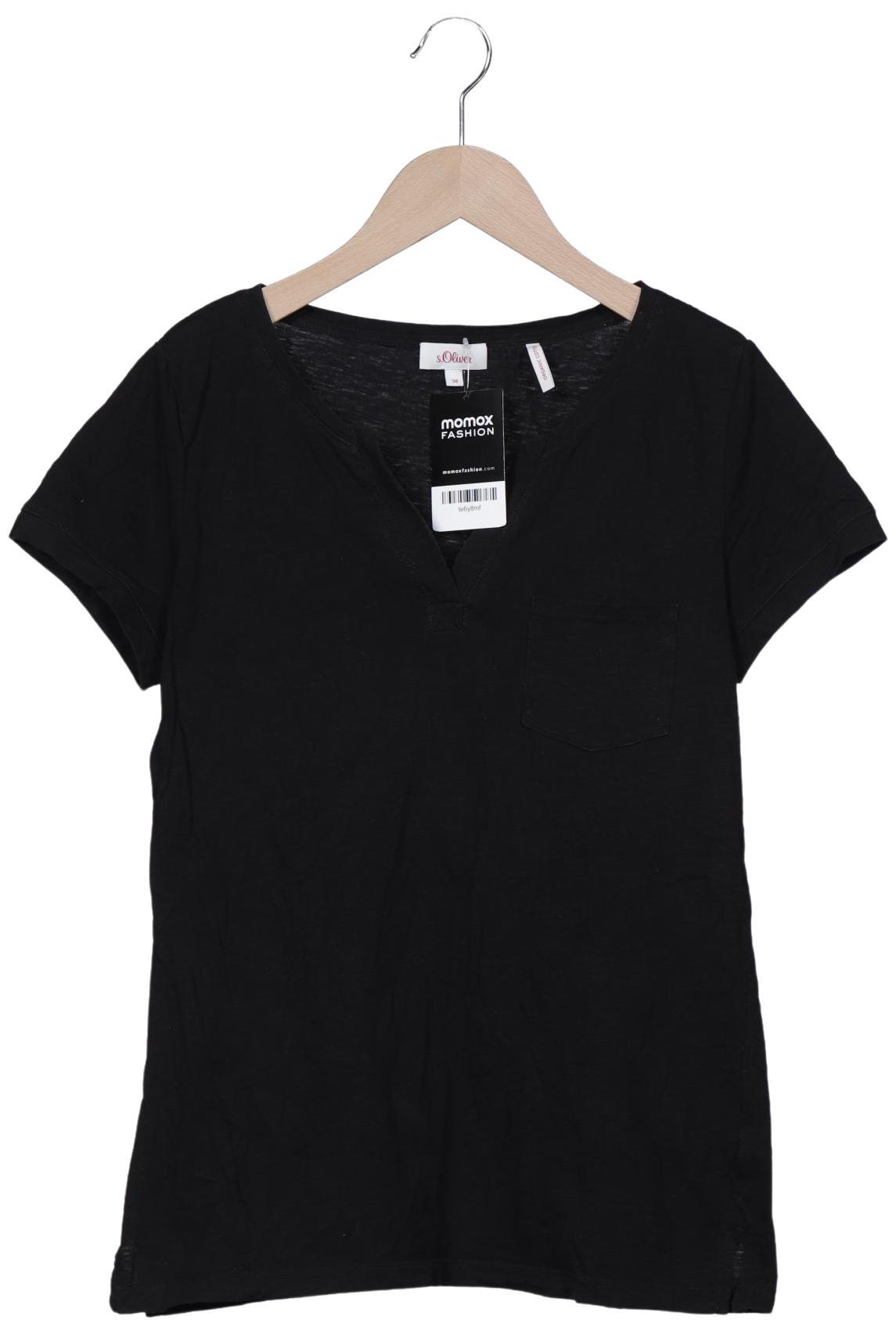 

s.Oliver Damen T-Shirt, schwarz, Gr. 38