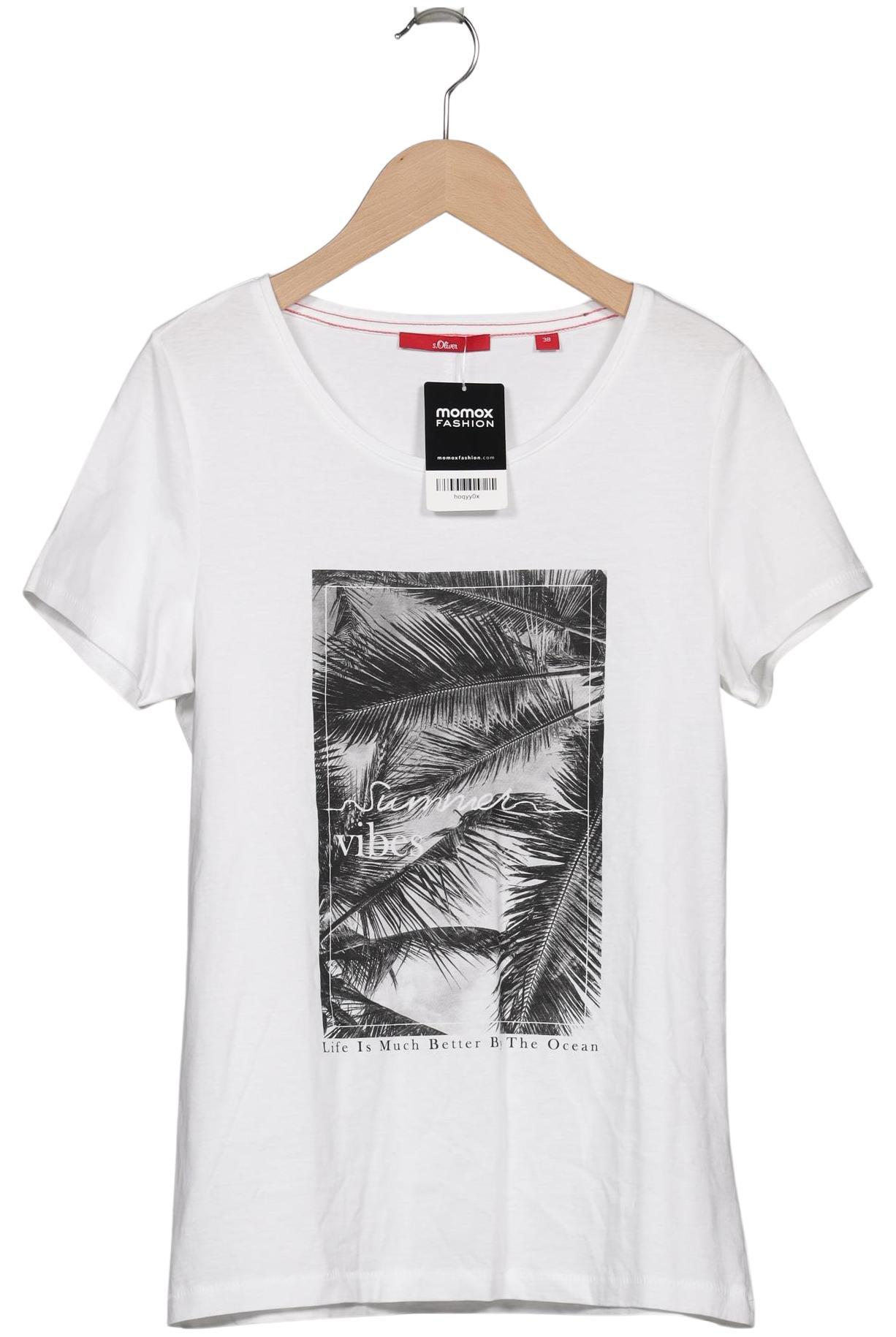 

s.Oliver Damen T-Shirt, weiß, Gr. 38