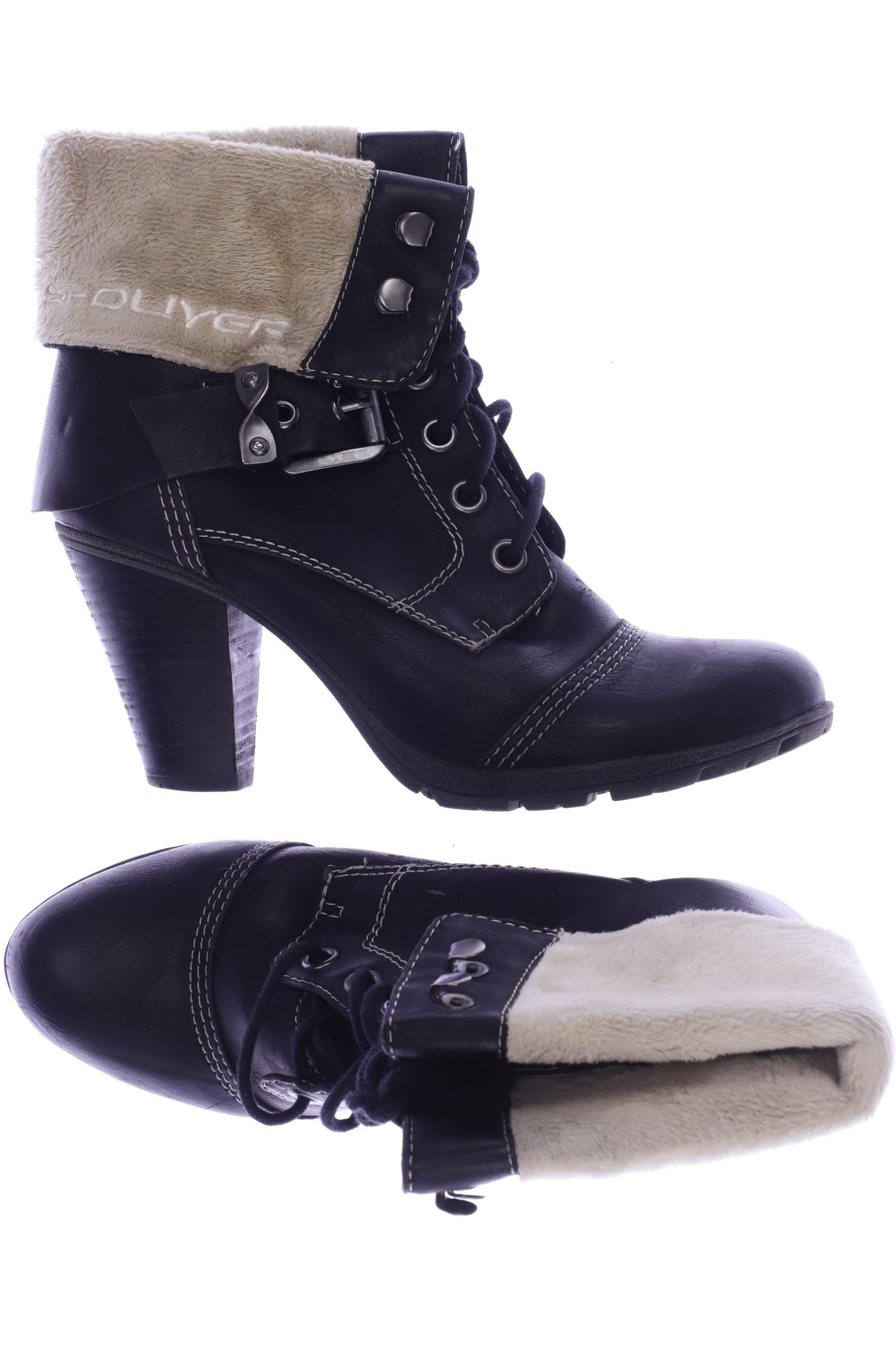 

s.Oliver Damen Stiefelette, schwarz, Gr. 38
